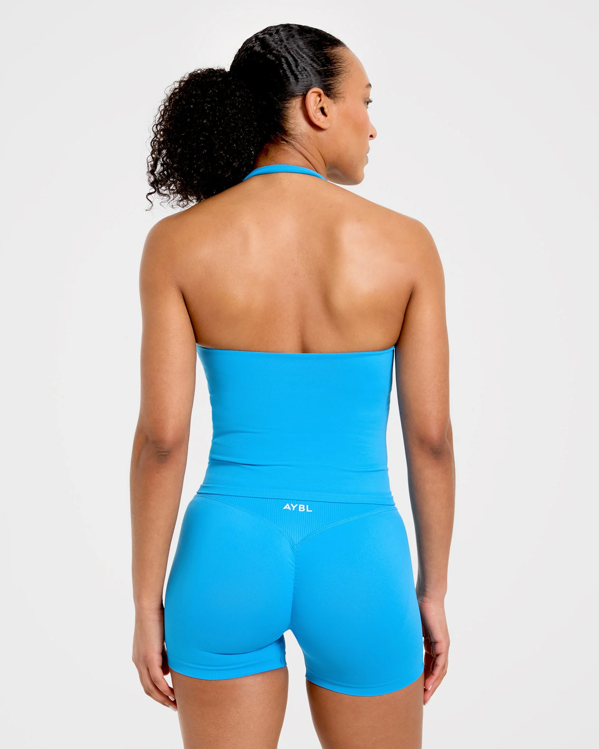Enhance Seamless Halterneck Top - Summer Cobalt - Image 2