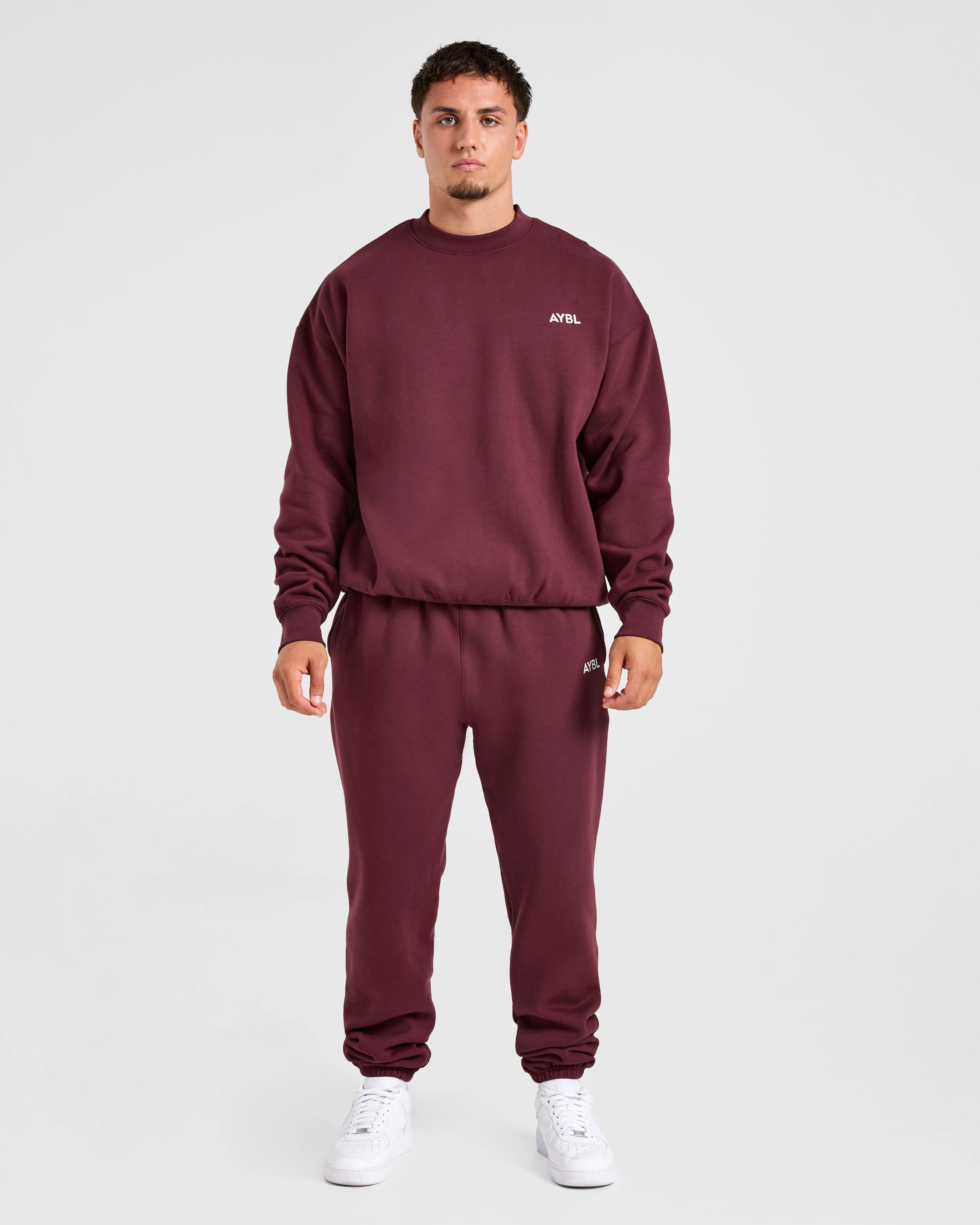 Essential Oversized Sweater - Burgundy Rouge - Image 3