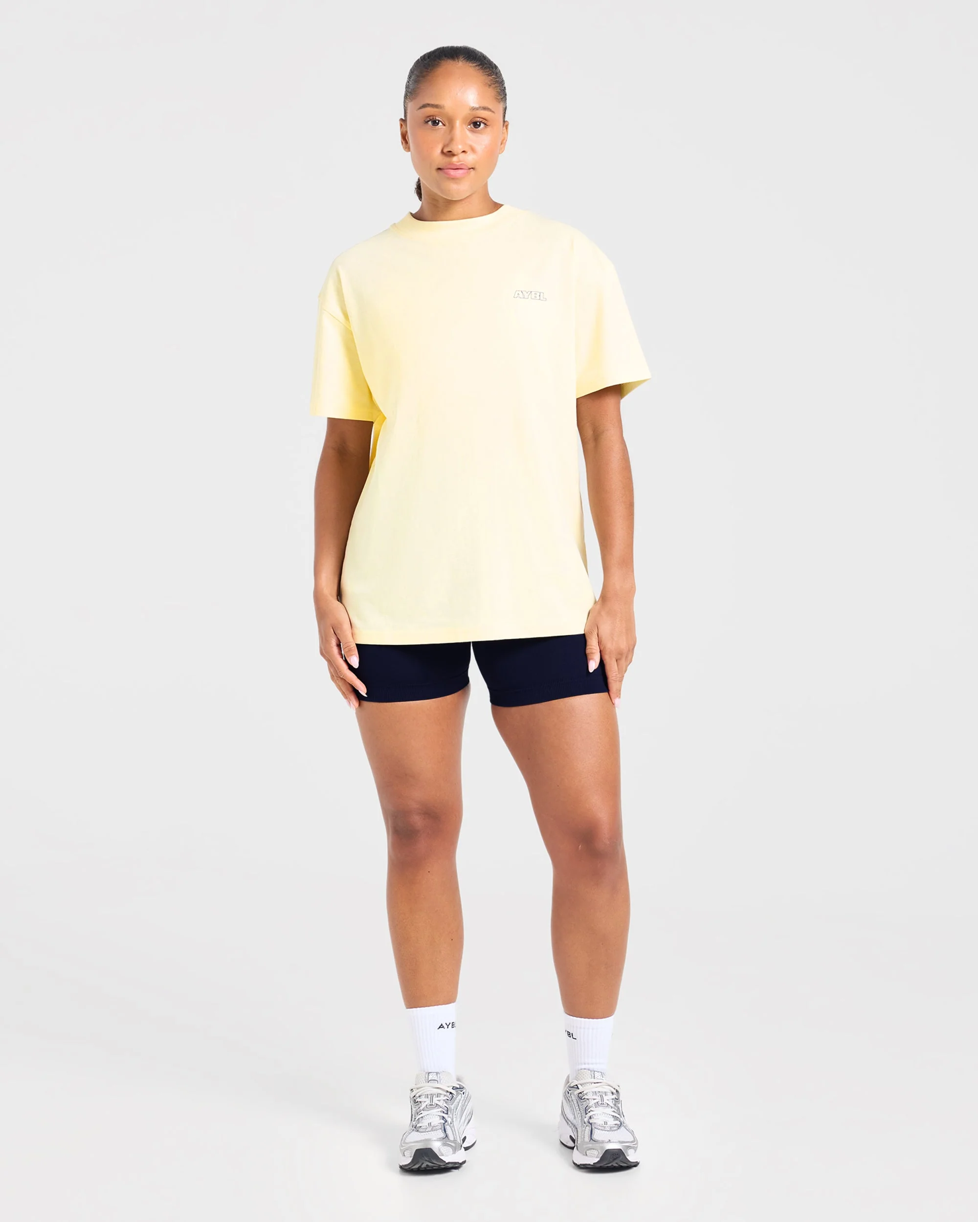 Heavy Lift Club Oversized T Shirt - Butter Jaune - Image 3