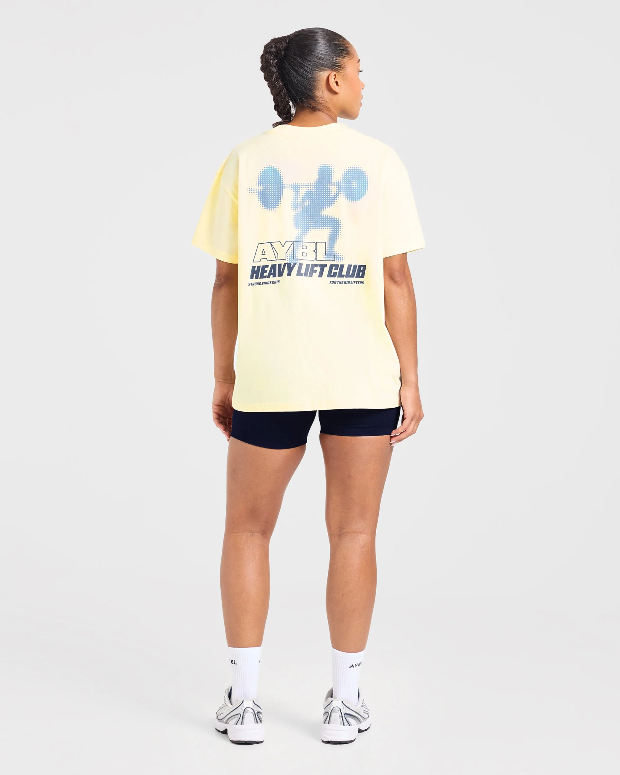 Heavy Lift Club Oversized T Shirt - Butter Jaune - Image 4