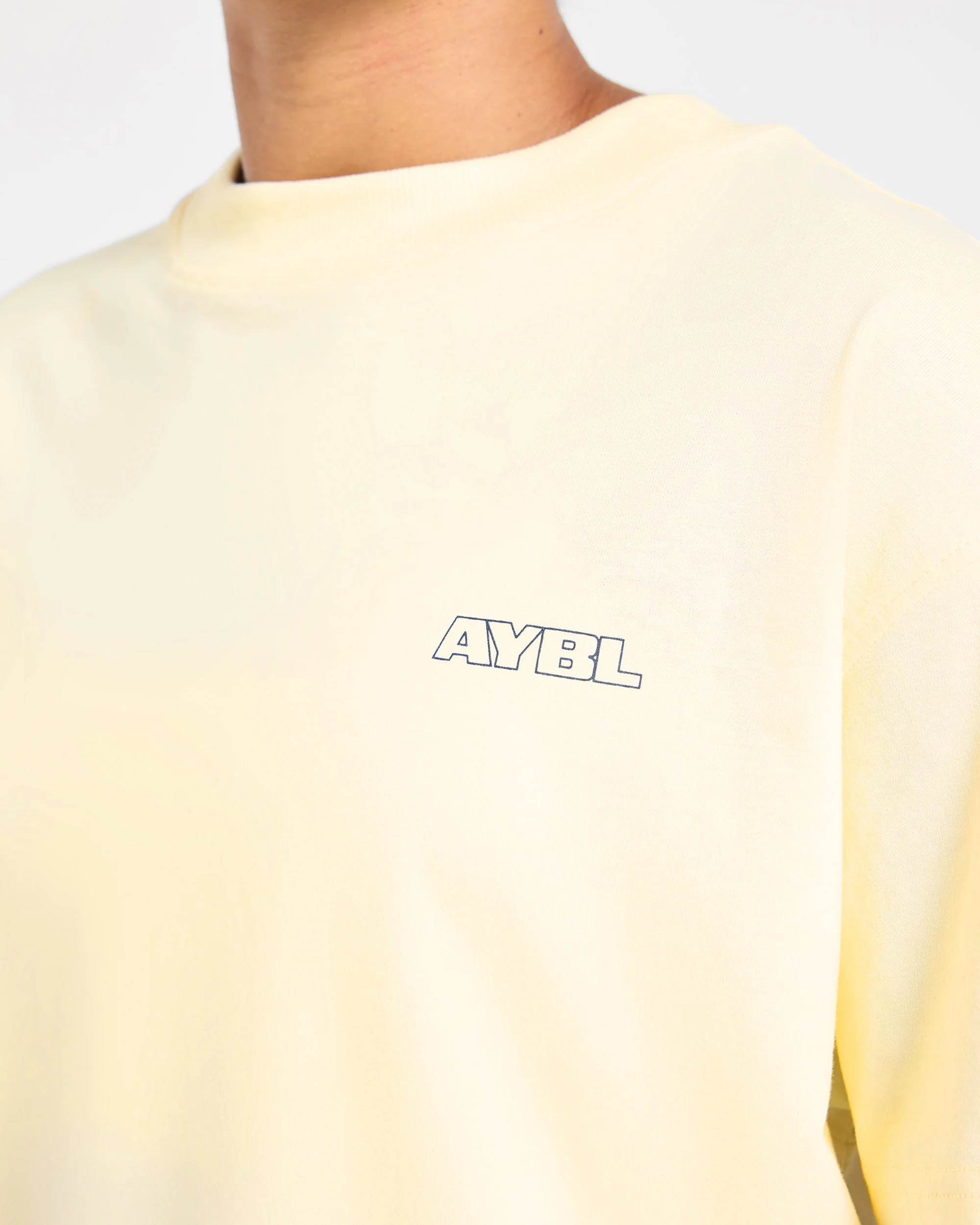 Heavy Lift Club Oversized T Shirt - Butter Jaune - Image 5