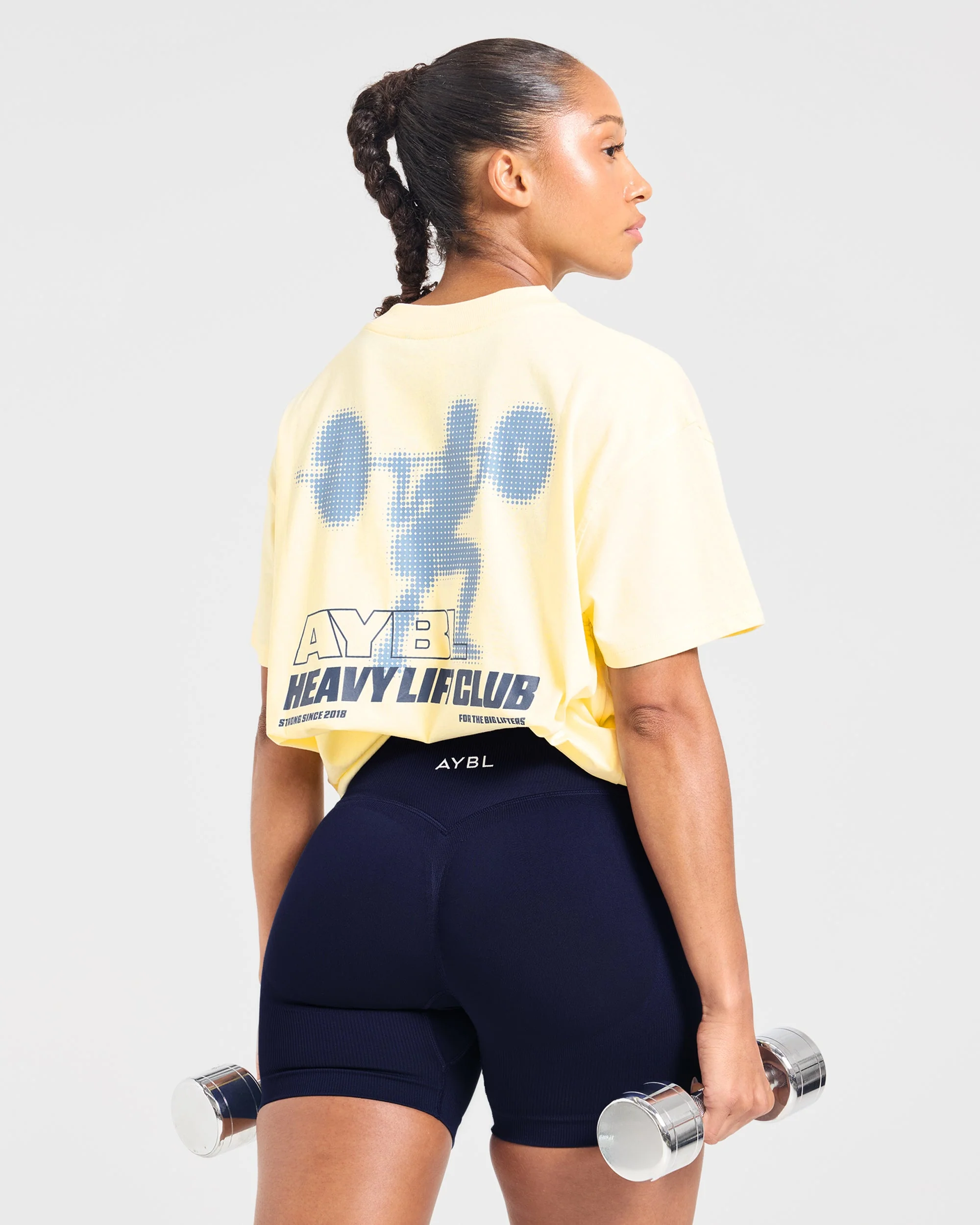 Heavy Lift Club Oversized T Shirt - Butter Jaune - Image 8