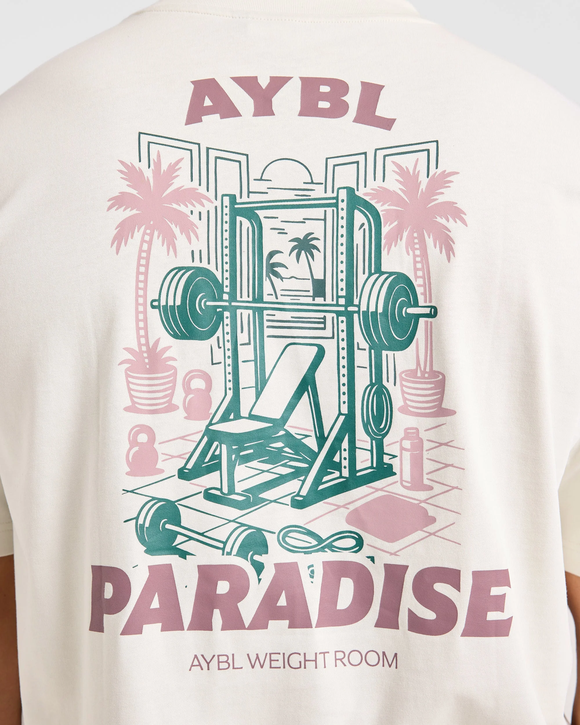 Iron Paradise Oversized T Shirt - Off Blanc - Image 6