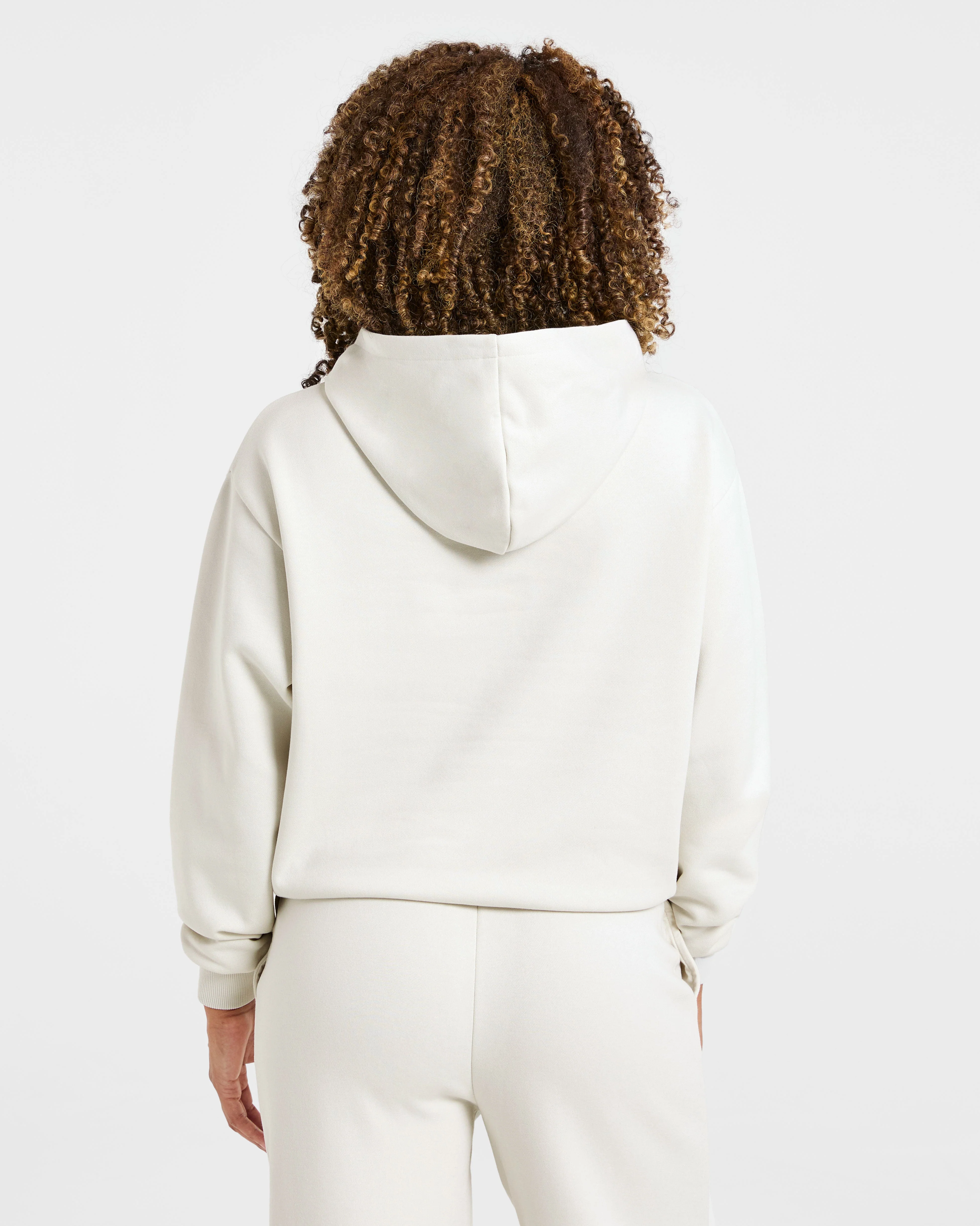 Lifestyle Oversized Hoodie - Off Blanc - Image 2