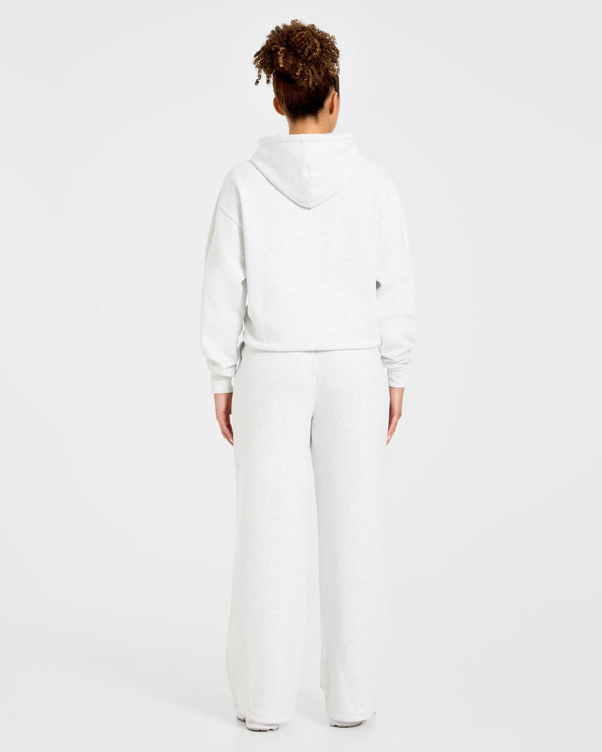 Lifestyle Oversized Zip Up Hoodie - Heather Gris - Image 4