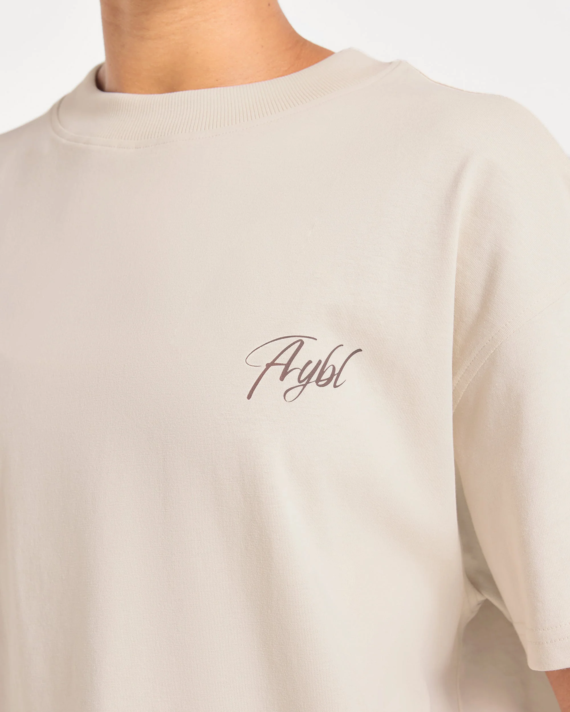 Lift Graphic 2.0 Oversized T Shirt - Beige - Image 5