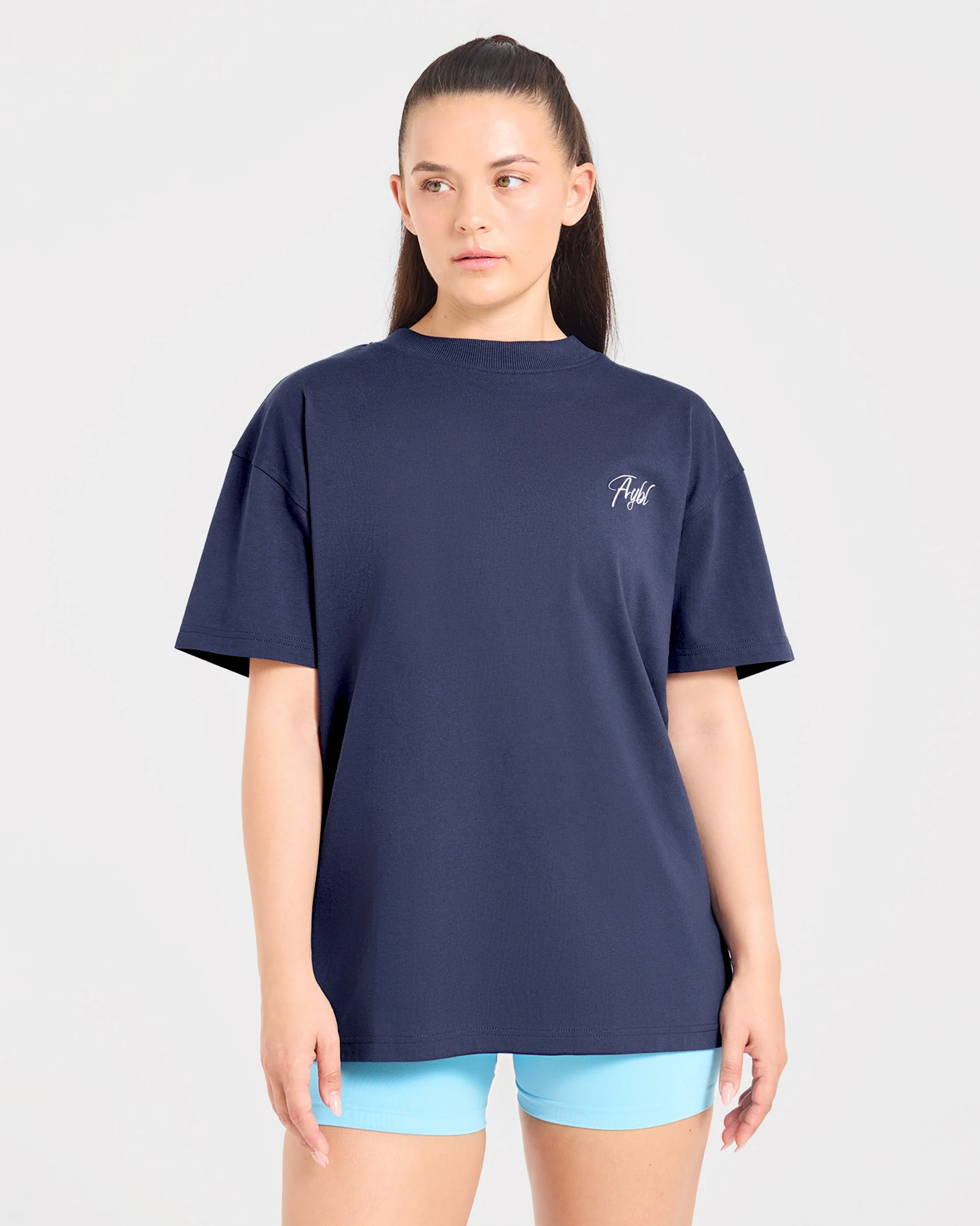Lift Graphic 2.0 Oversized T Shirt - Navy - Image 2