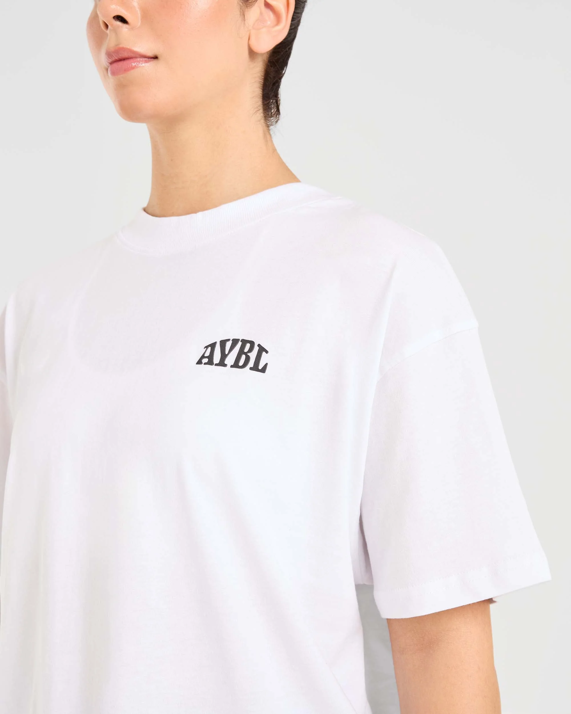 Mind Over Matter Oversized T Shirt - Blanc - Image 5