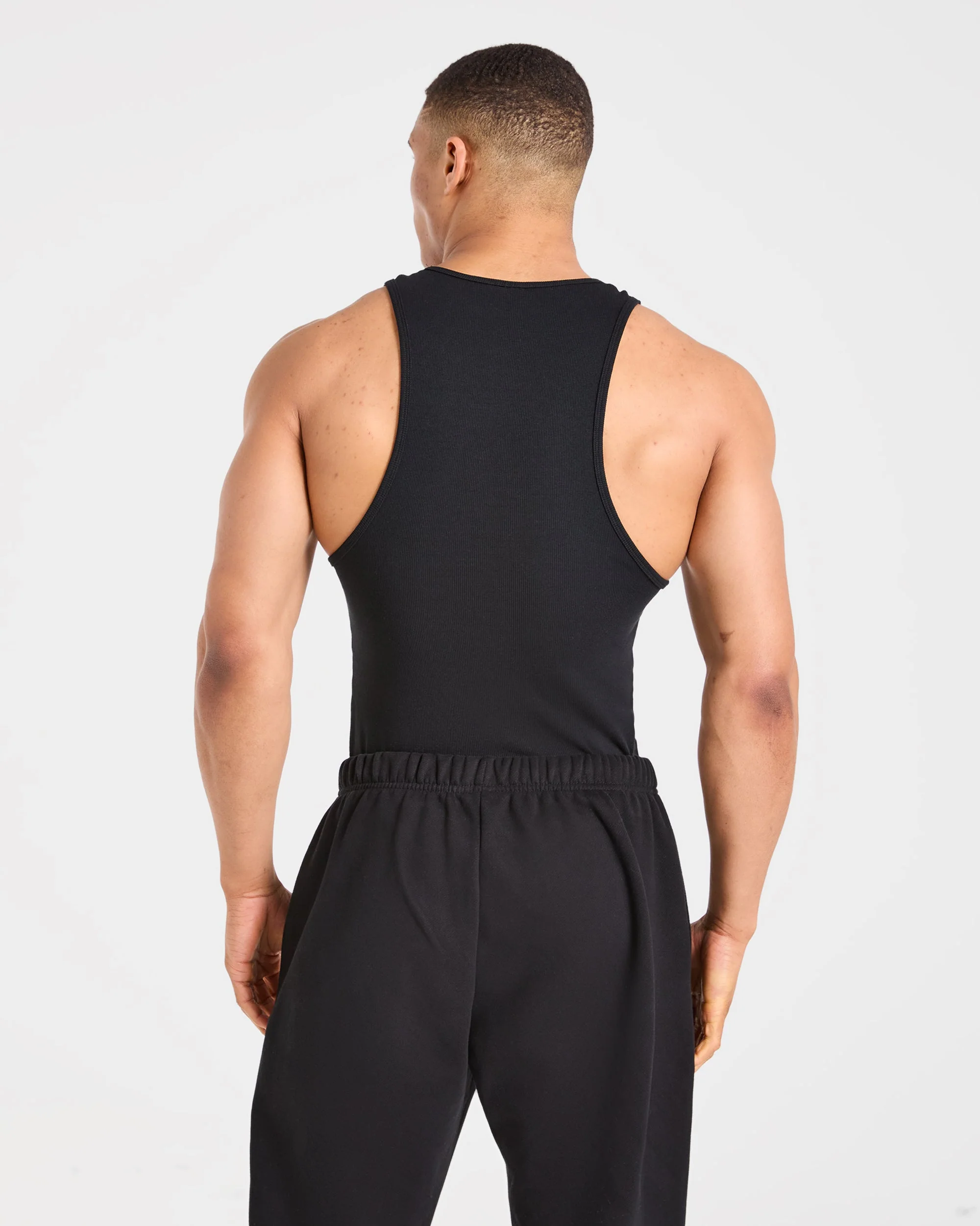 Muscle Ribbed Tank - Noir - Image 2