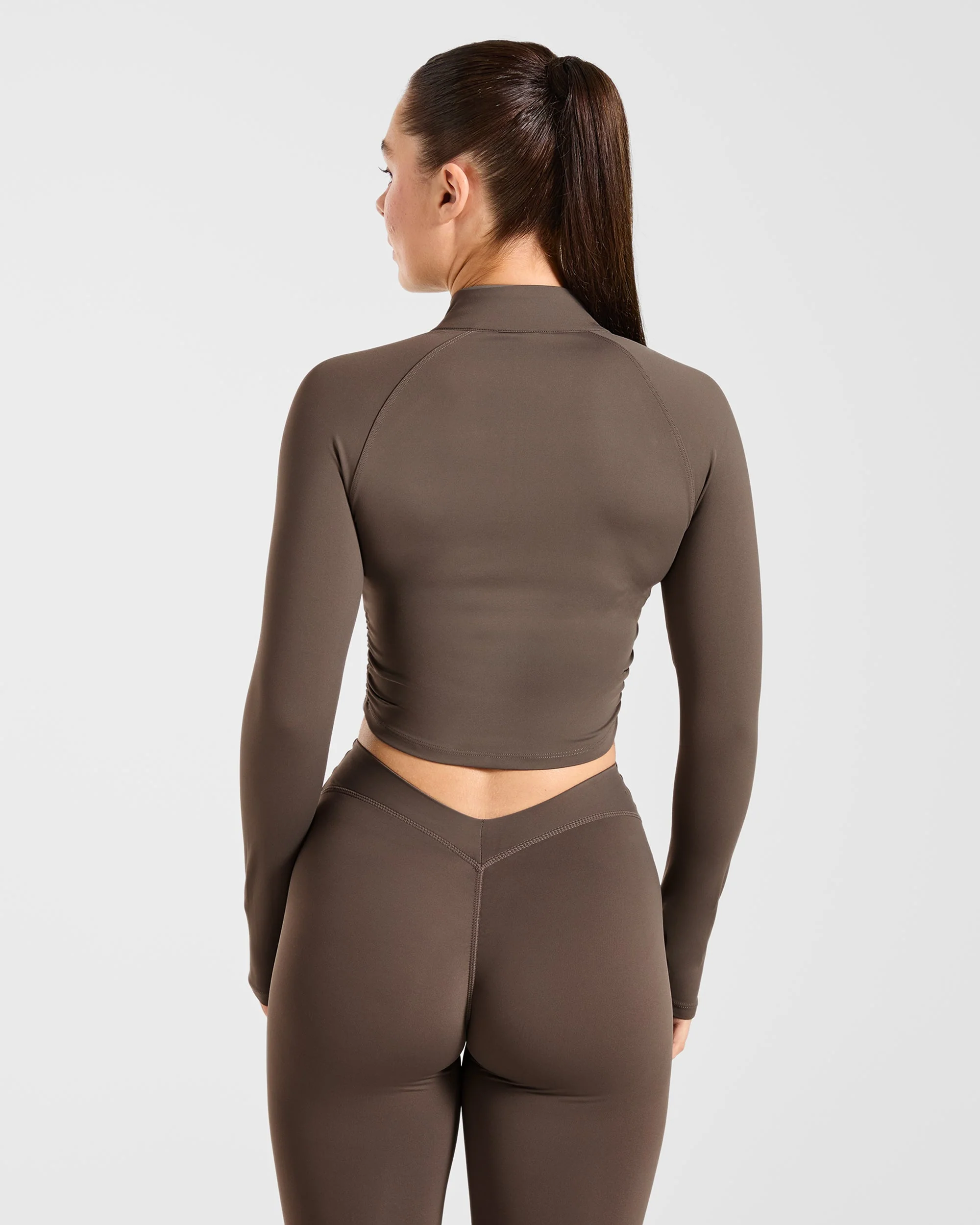 Physique Zip Up Jacket - Marron - Image 2