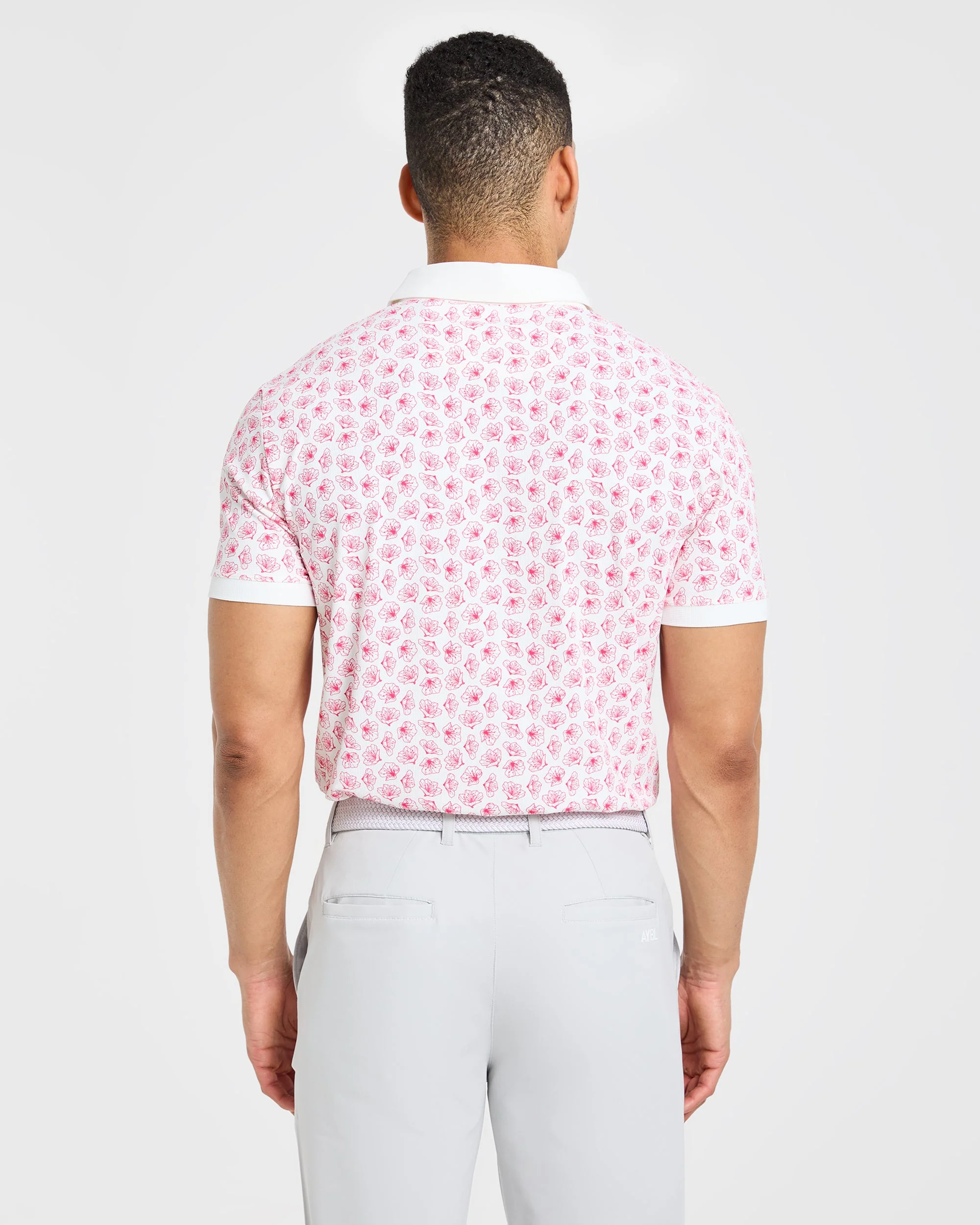Precision Azalea Polo - Blanc/Azalea Rose - Image 2