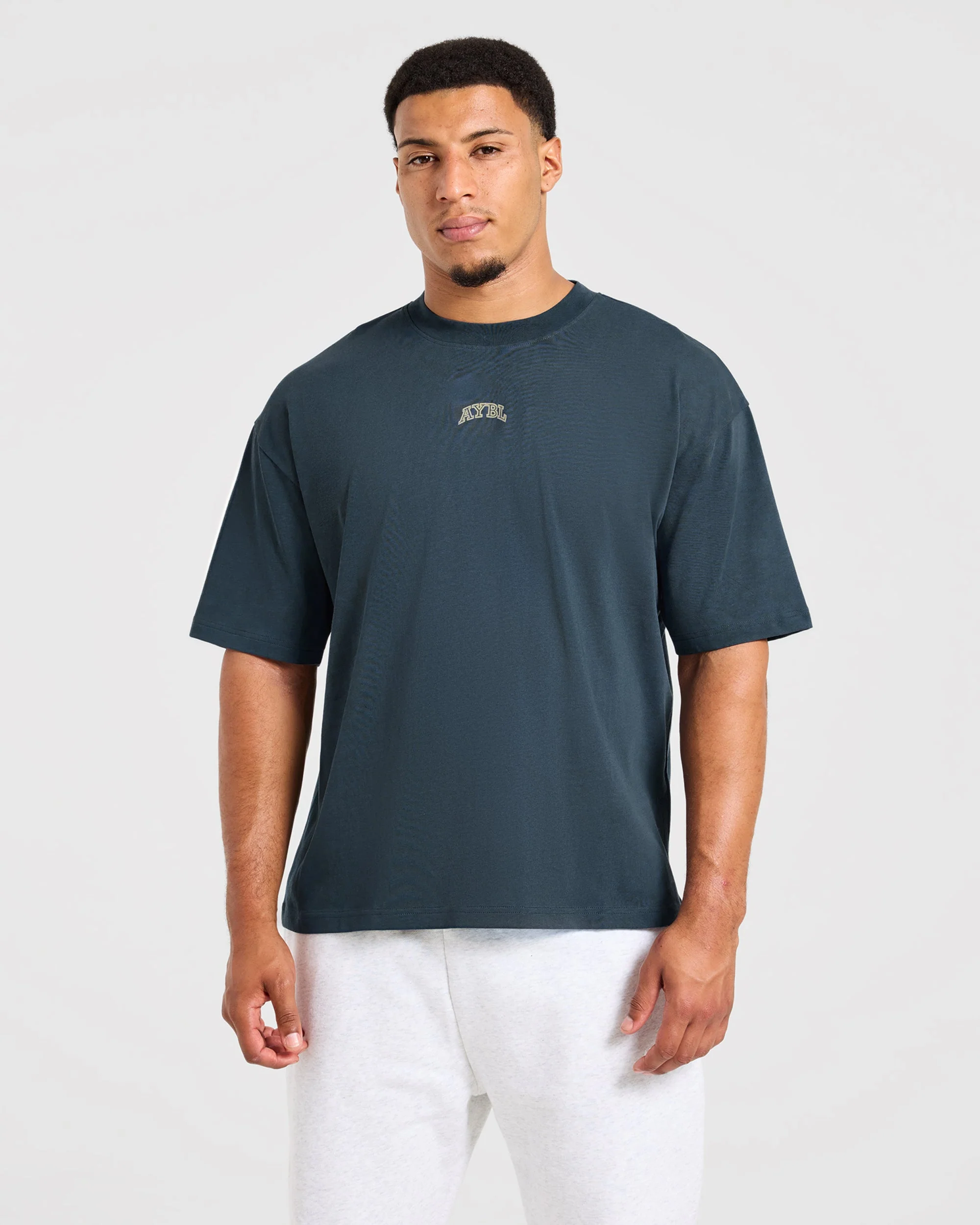 Relentless Eagle Oversized T Shirt - Petrol Bleu - Image 2