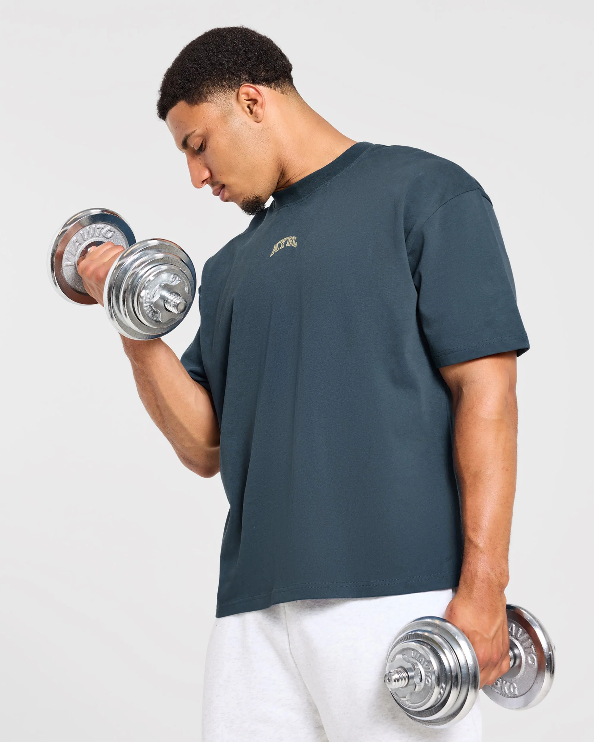 Relentless Eagle Oversized T Shirt - Petrol Bleu - Image 7
