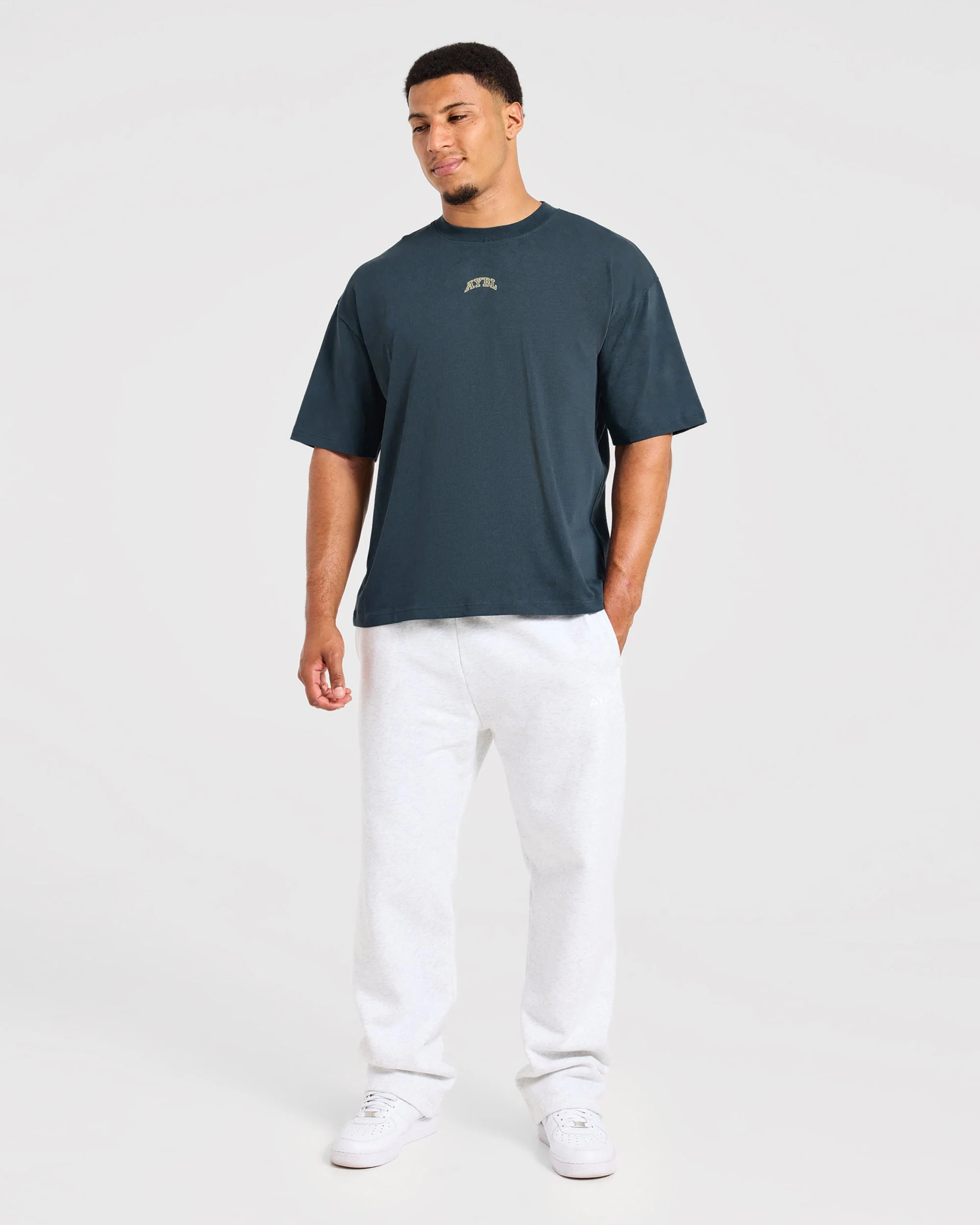 Relentless Eagle Oversized T Shirt - Petrol Bleu - Image 8