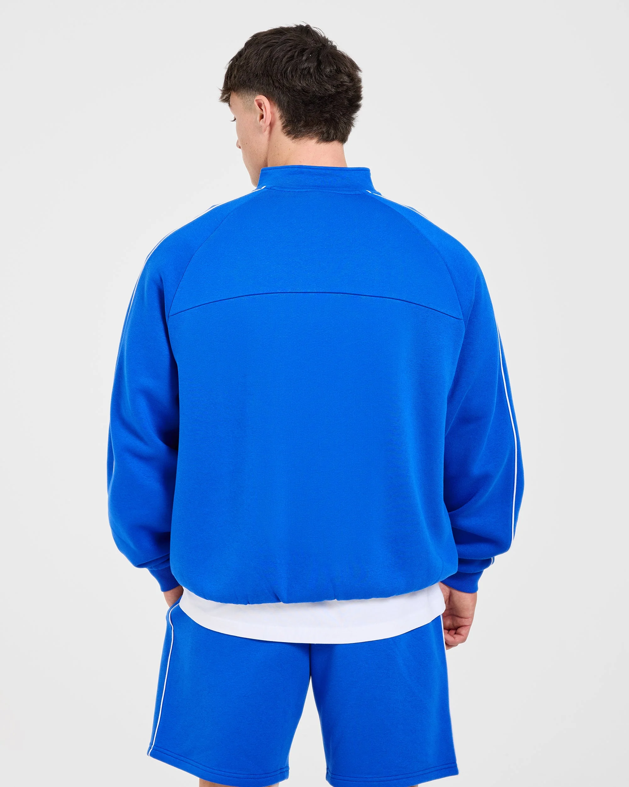 Restore Oversized 1/4 Zip Pullover - Cobalt - Image 2
