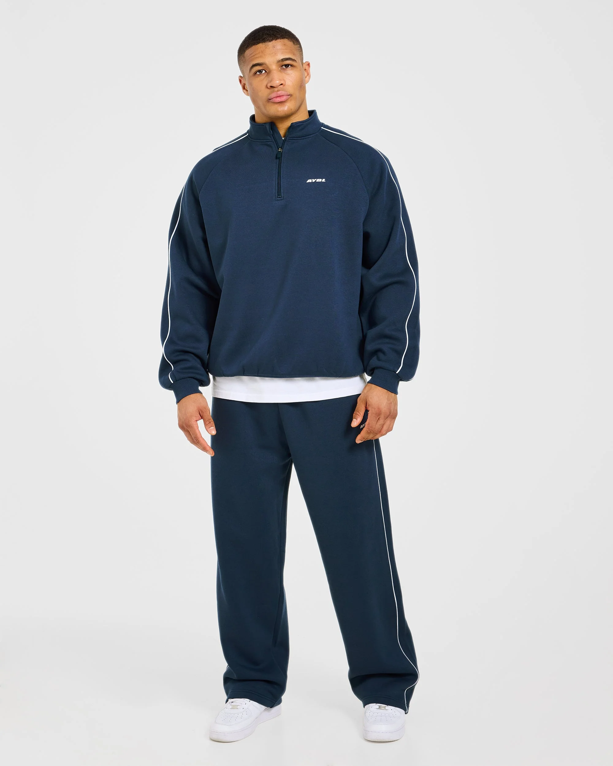 Restore Oversized Straight Leg Joggers - Navy Blue - Image 3
