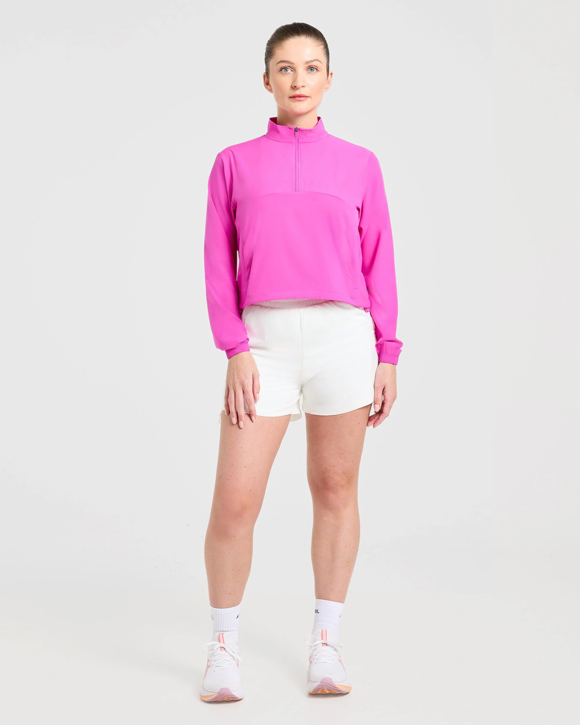 Run 1/2 Zip Jacket - Vibrant Magenta - Image 3