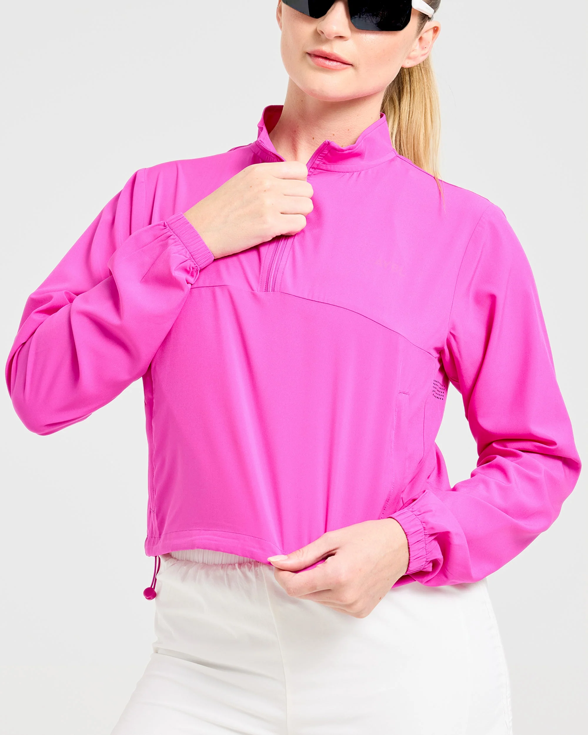 Run 1/2 Zip Jacket - Vibrant Magenta - Image 7