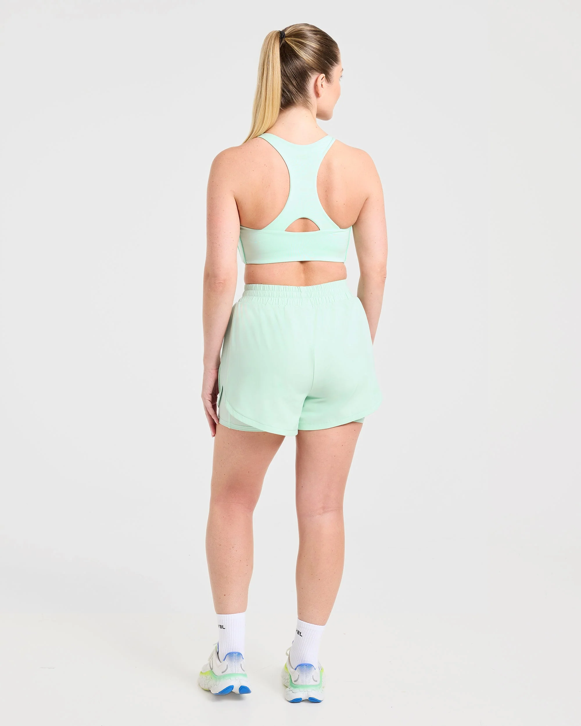 Run 2 in 1 Shorts - Cool Mint - Image 4