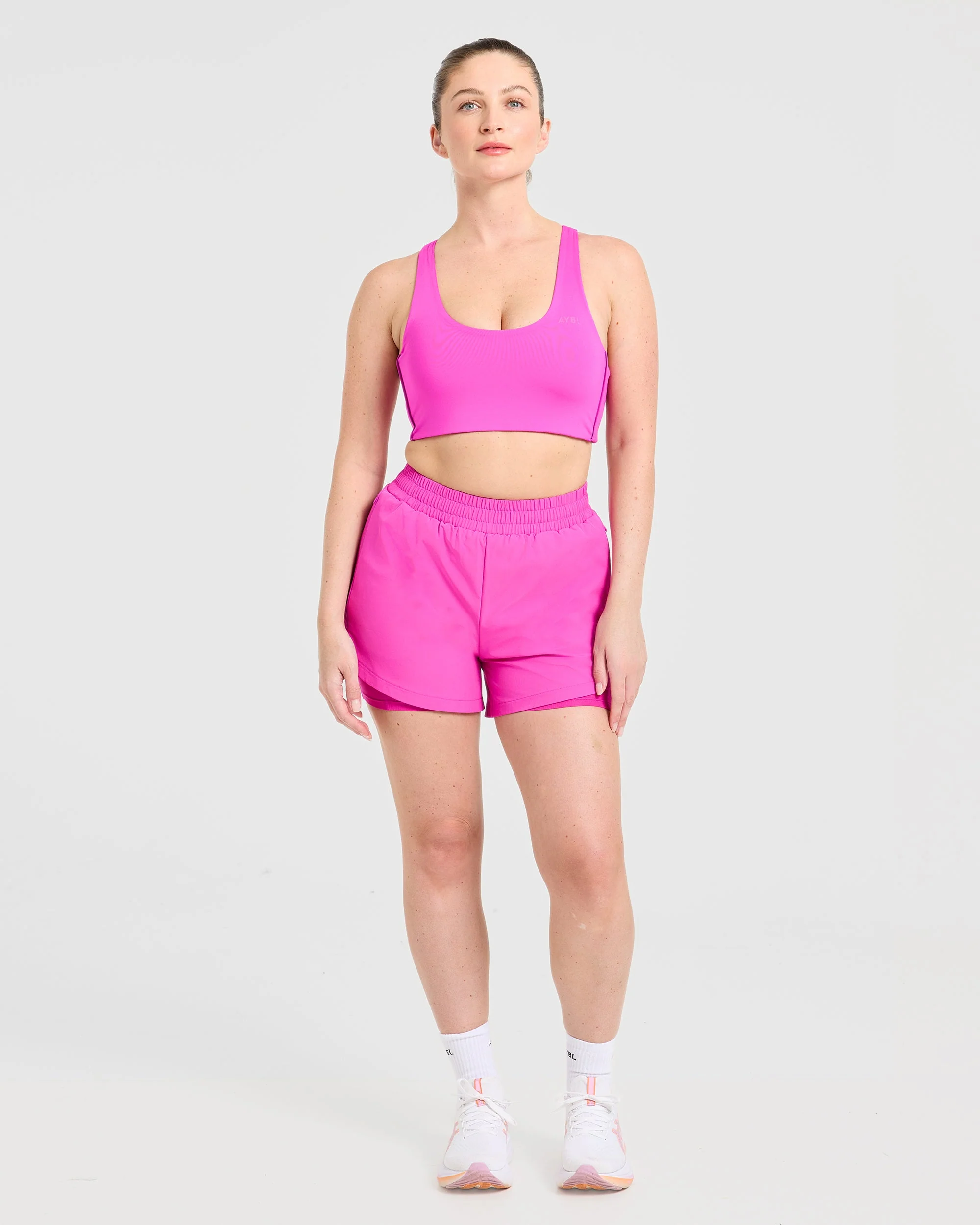 Run 2 in 1 Shorts - Vibrant Magenta - Image 3