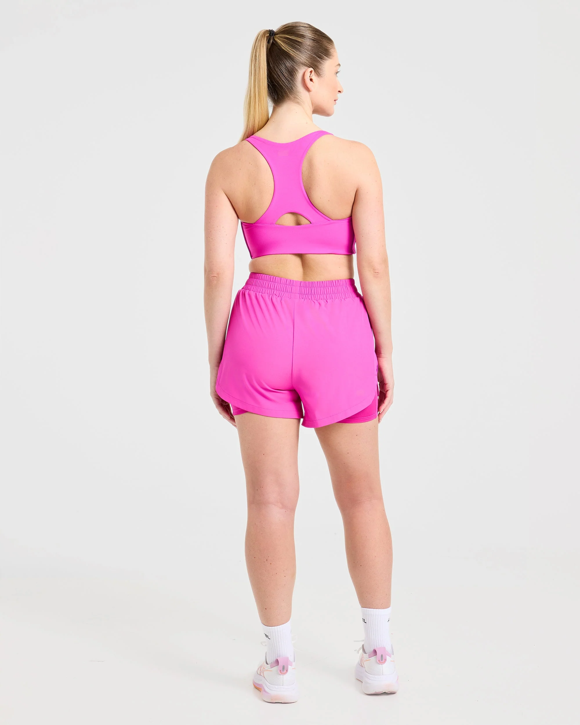 Run 2 in 1 Shorts - Vibrant Magenta - Image 4