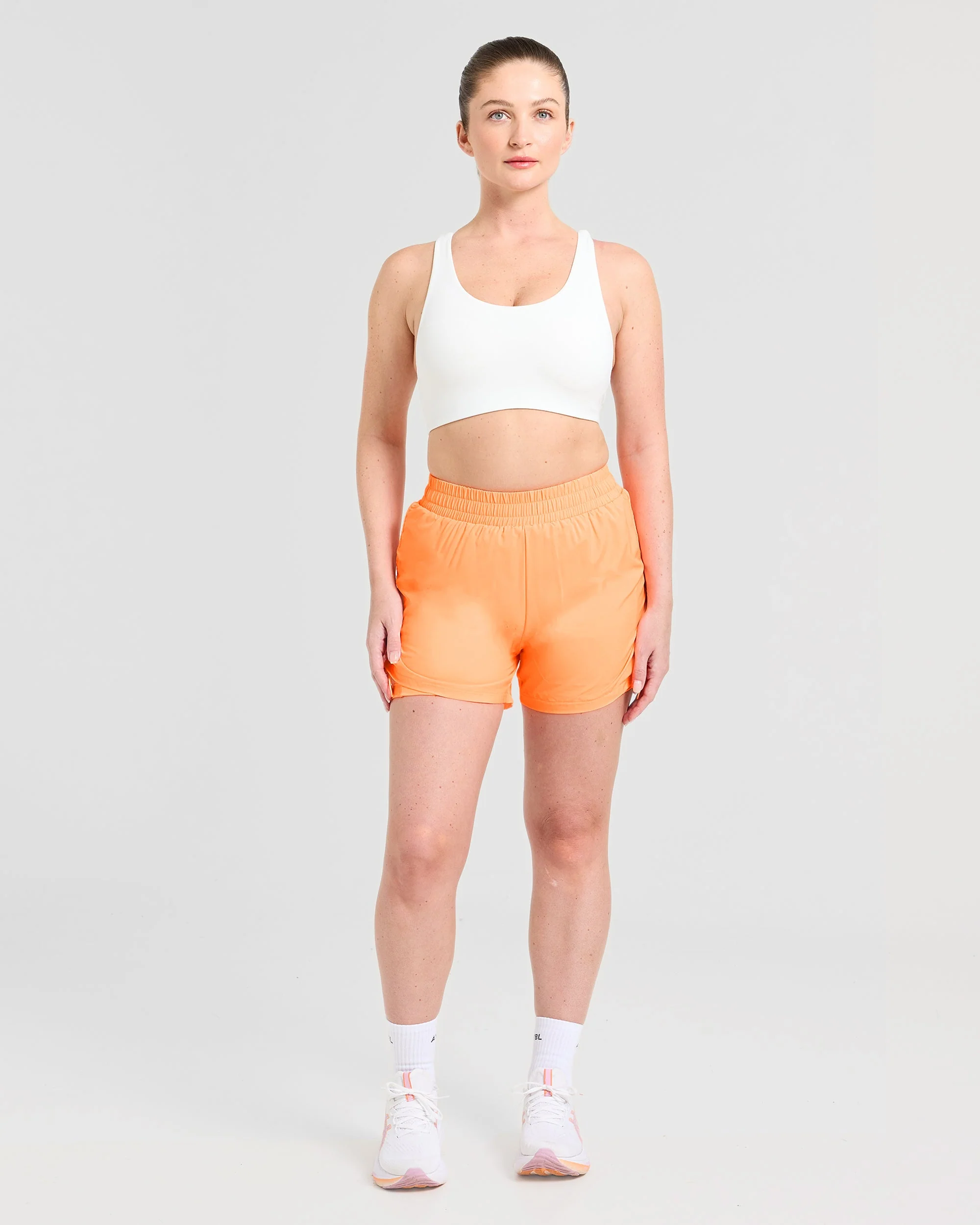 Run Cross Back Sports Bra - Blanc - Image 3
