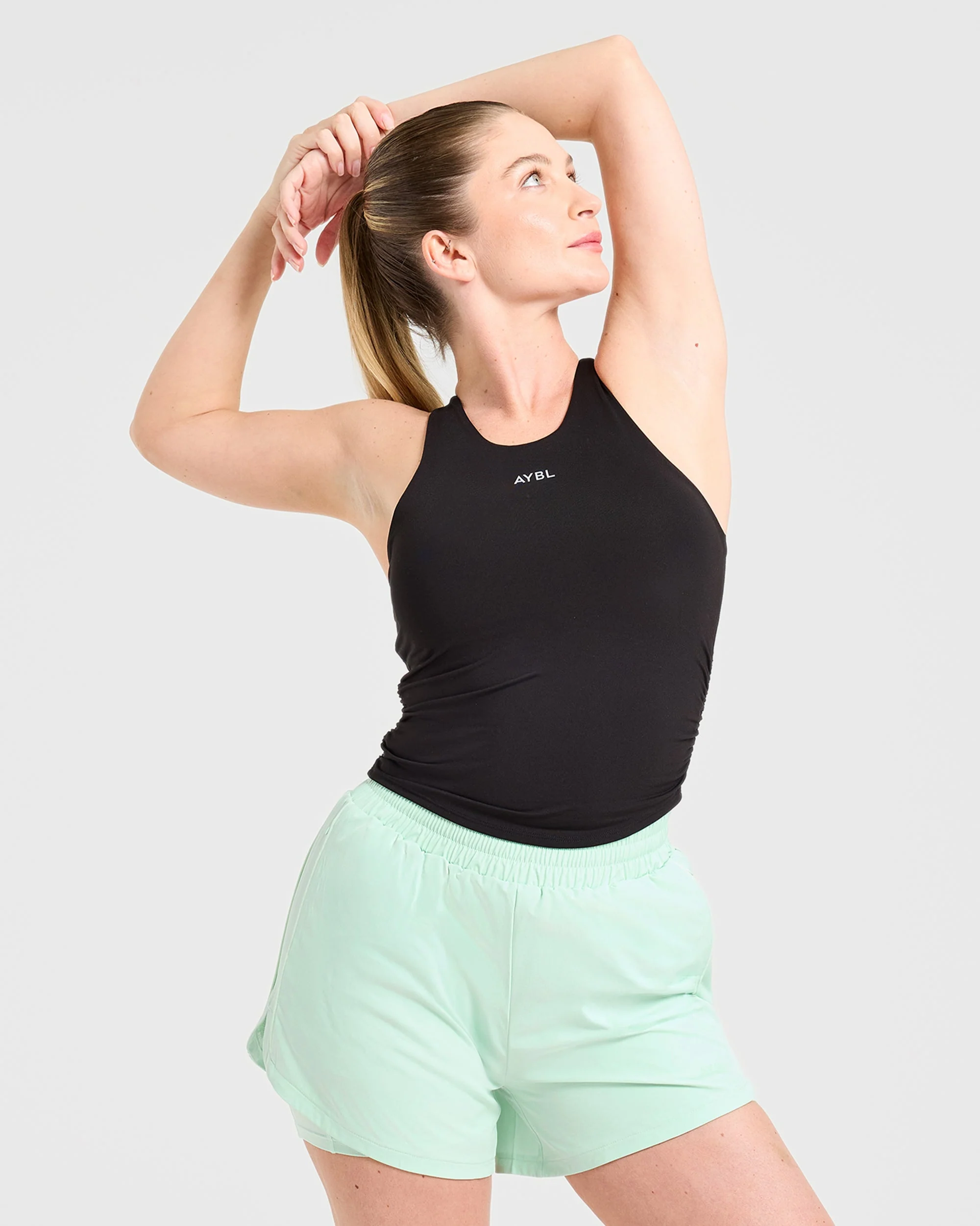 Run Ruched Tank - Noir - Image 7