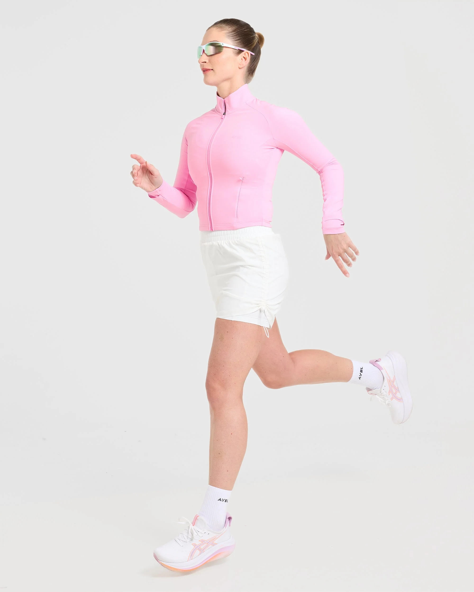 Run Zip Jacket - Spring Rose - Image 7