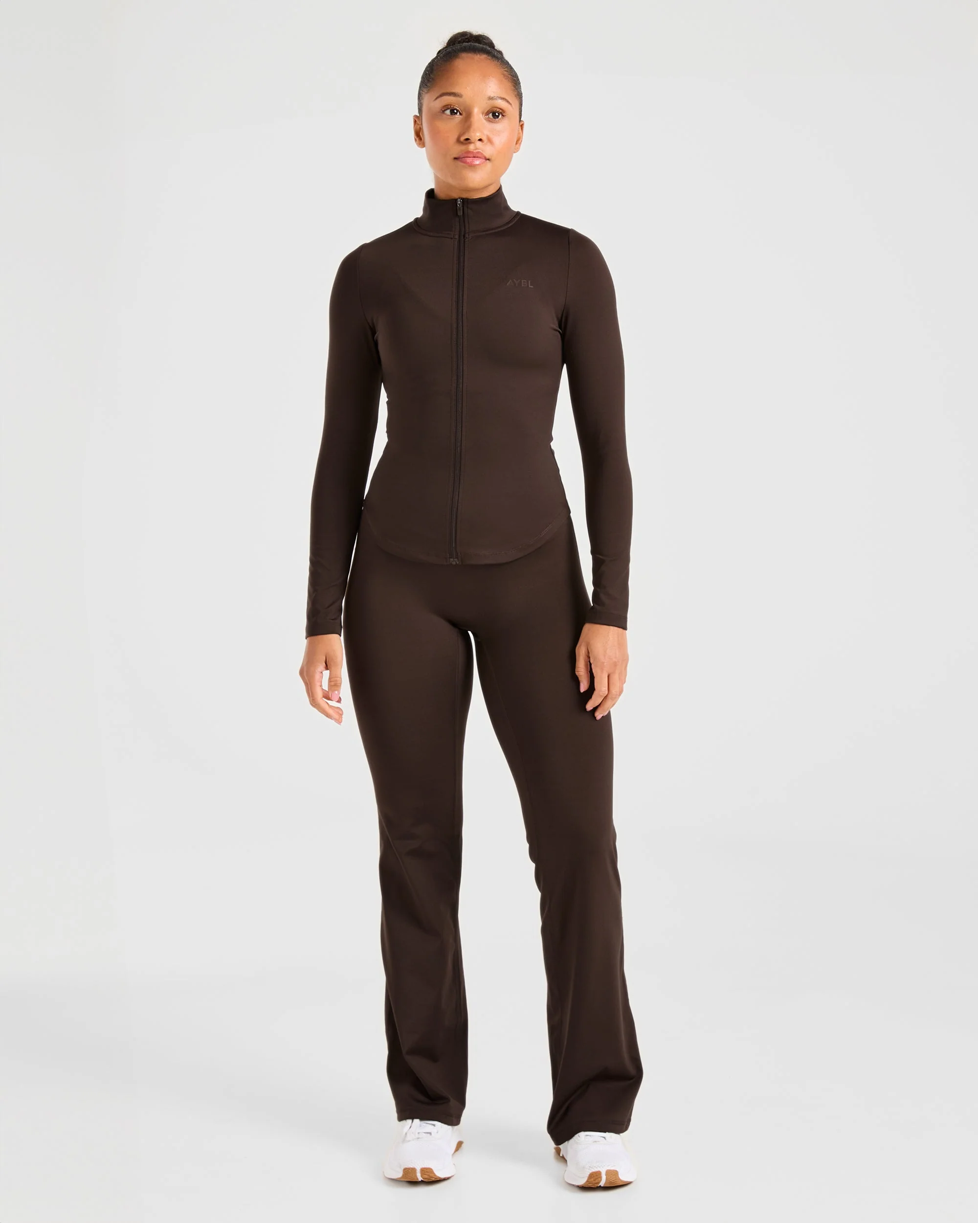 Sculpt Flared Leggings - Deep Cocoa Brun - Image 3