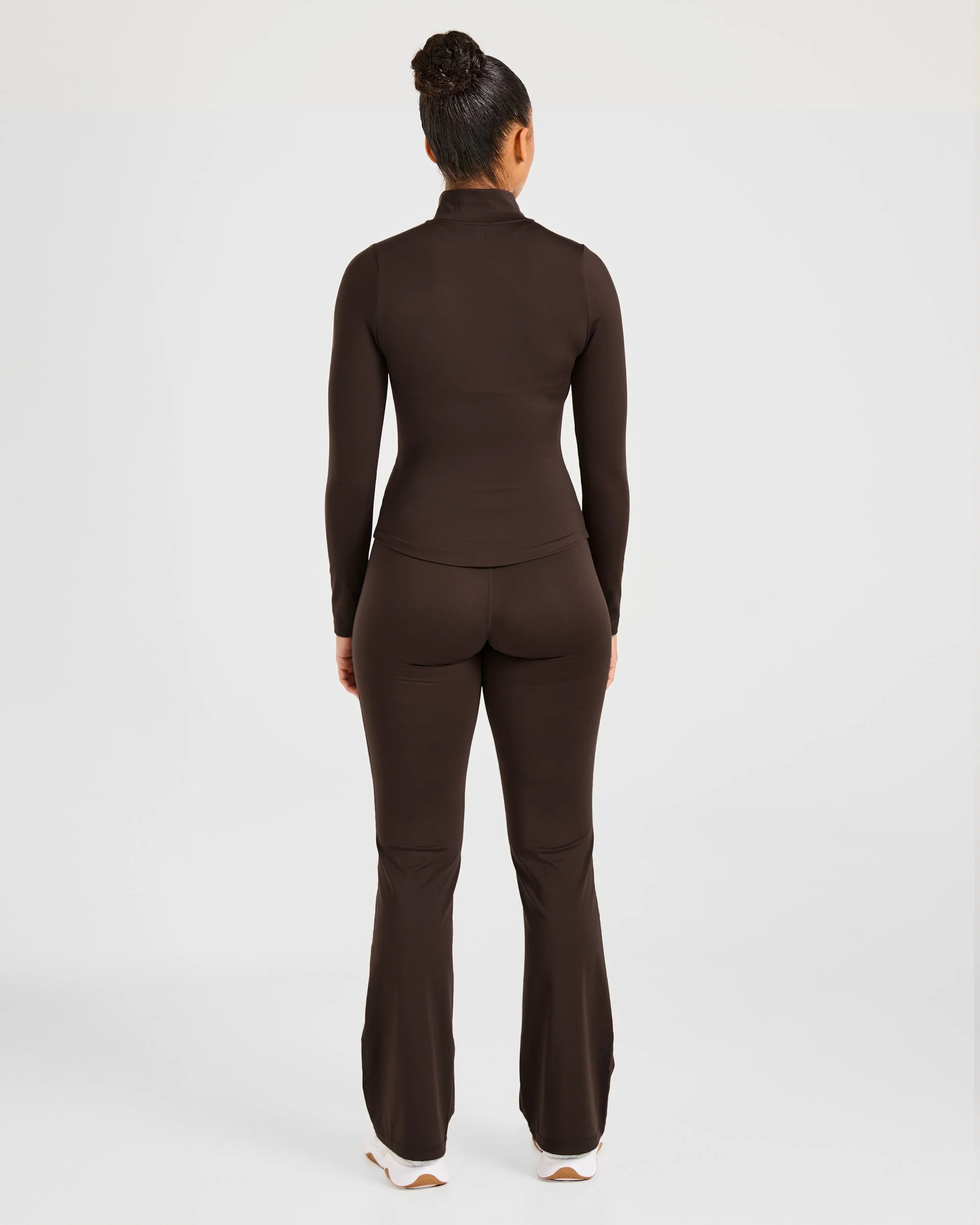 Sculpt Flared Leggings - Deep Cocoa Brun - Image 4