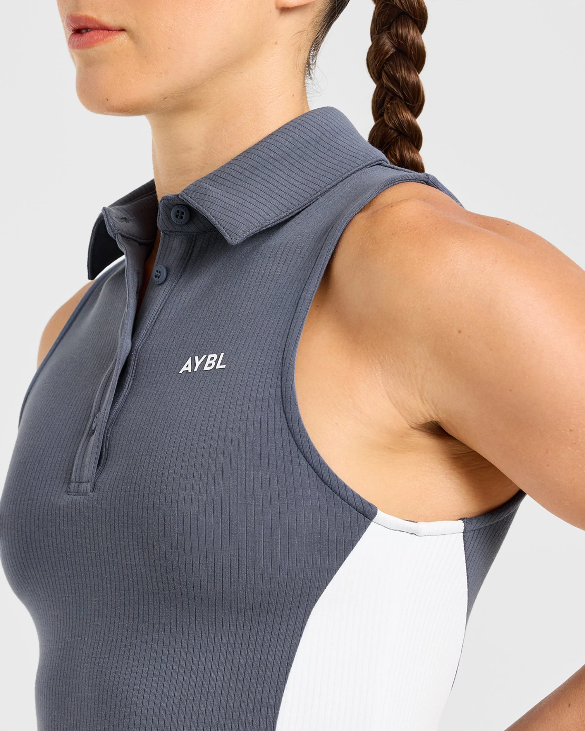 Signature Collar Dress - Steel Bleu - Image 5