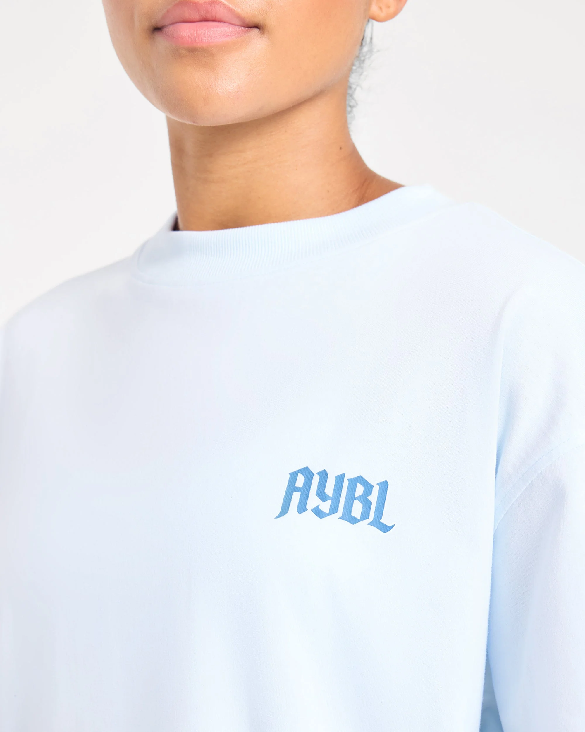 Sports Club Gothic Oversized T Shirt - Bleu - Image 5