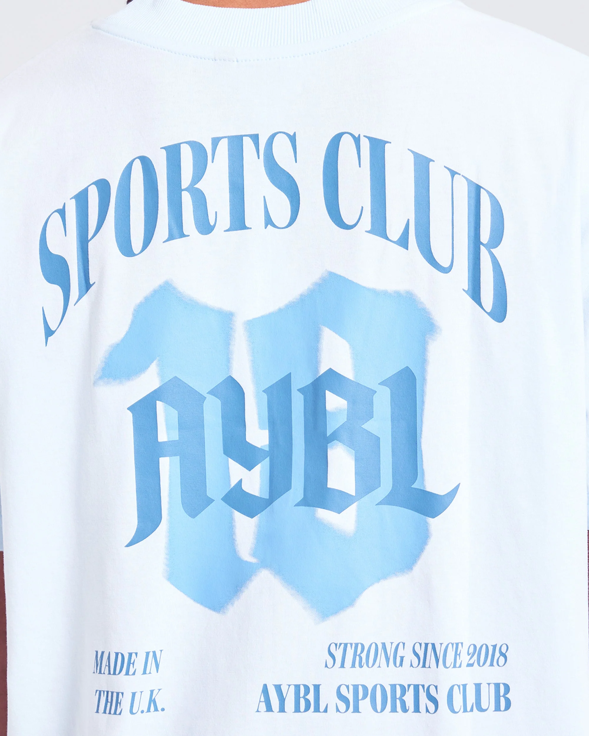 Sports Club Gothic Oversized T Shirt - Bleu - Image 6