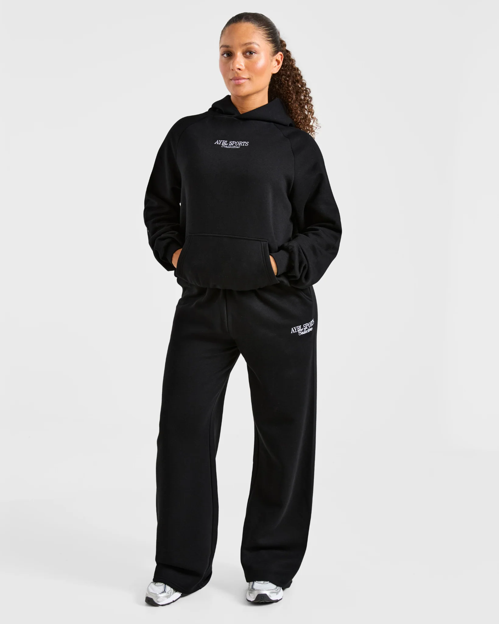 Sports Collective Oversized Hoodie - Noir - Image 3