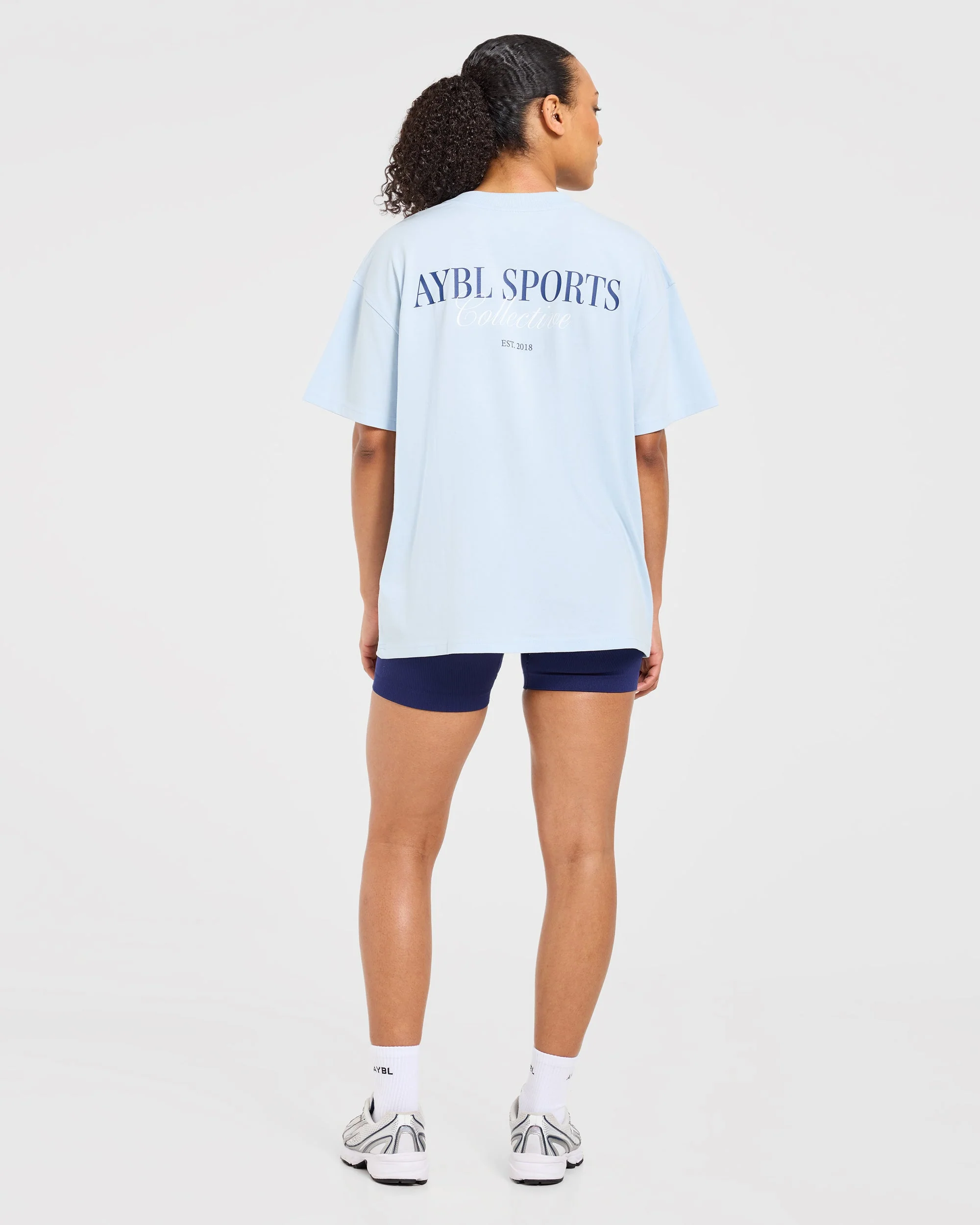 Sports Collective Oversized T Shirt - Bleu - Image 4