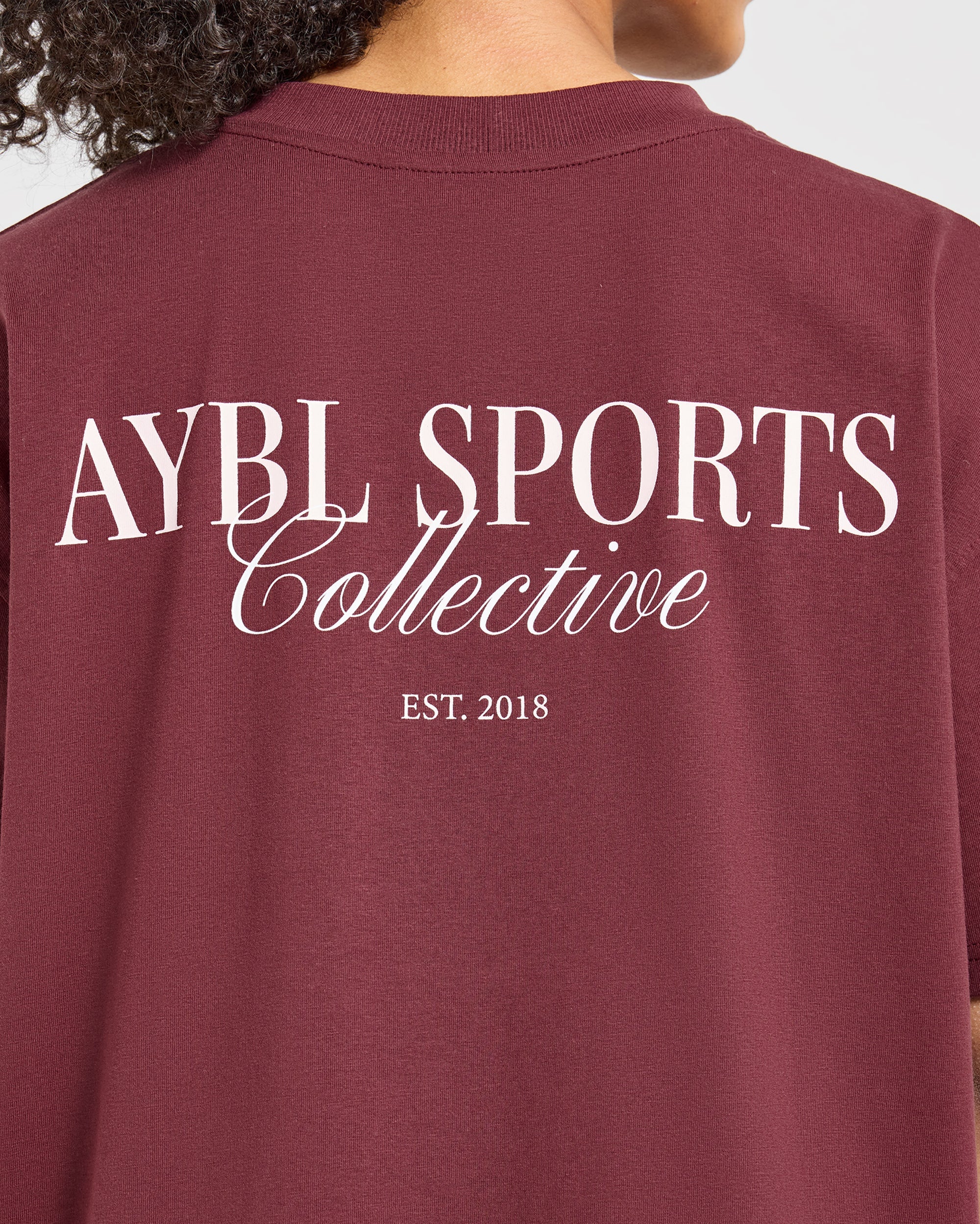 Sports Collective Oversized T Shirt - Rouge Wine - Image 6