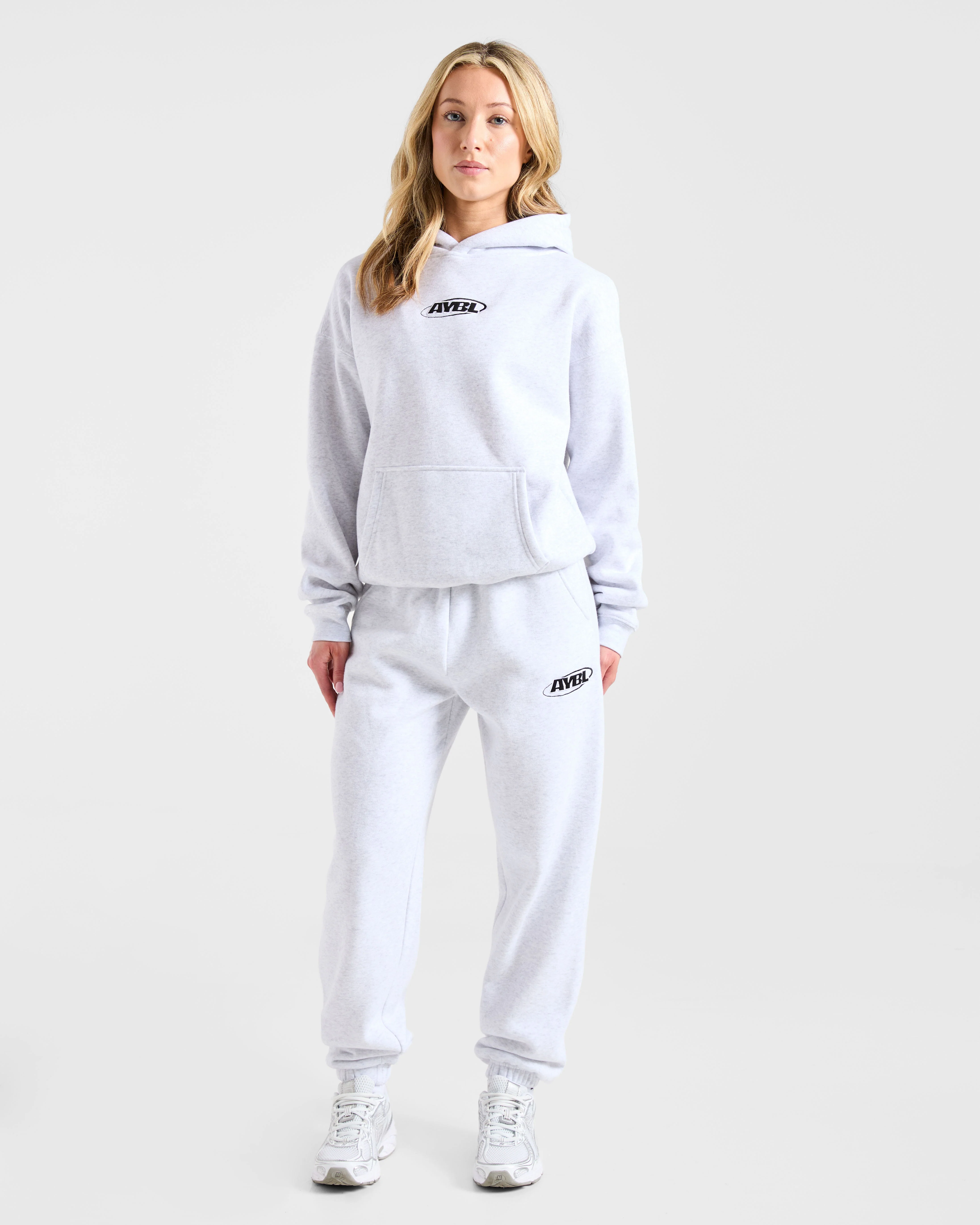 Sports Essentials Oversized Hoodie - Heather Gris/Noir - Image 3