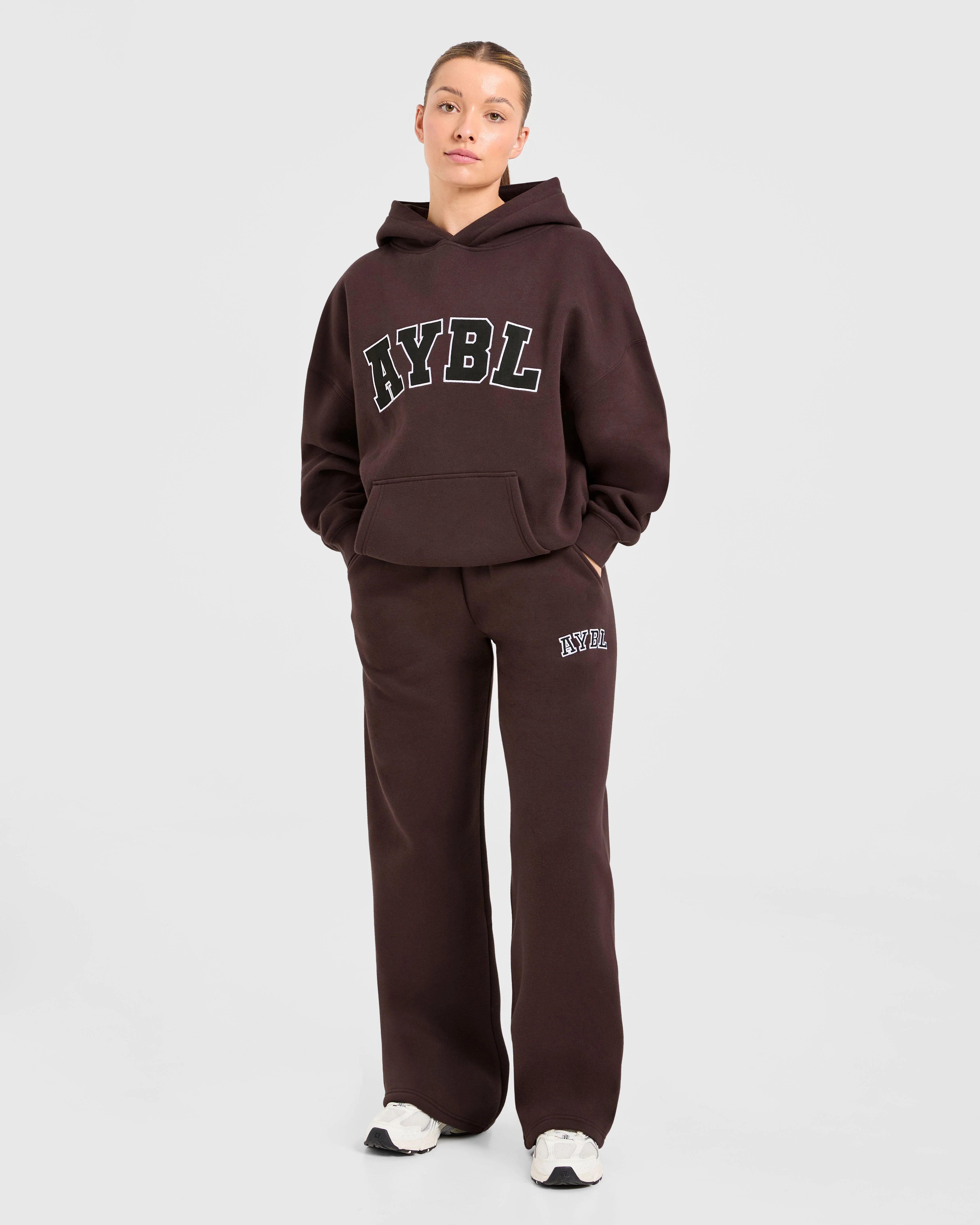 Varsity 2.0 Oversized Hoodie - Cocoa Brun - Image 3