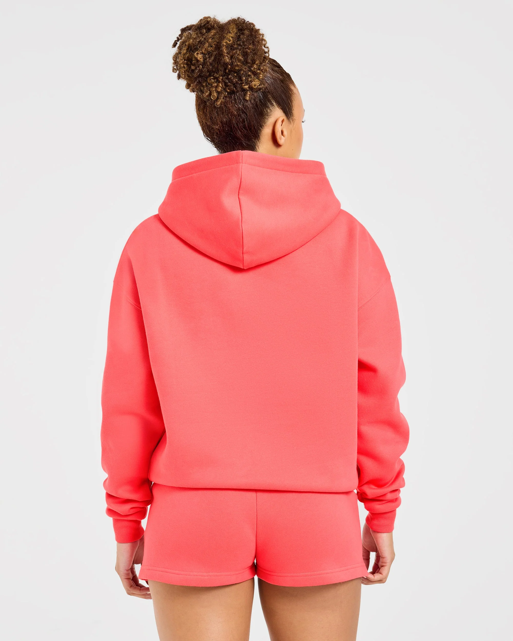 Varsity 2.0 Oversized Hoodie - Summer Coral - Image 2
