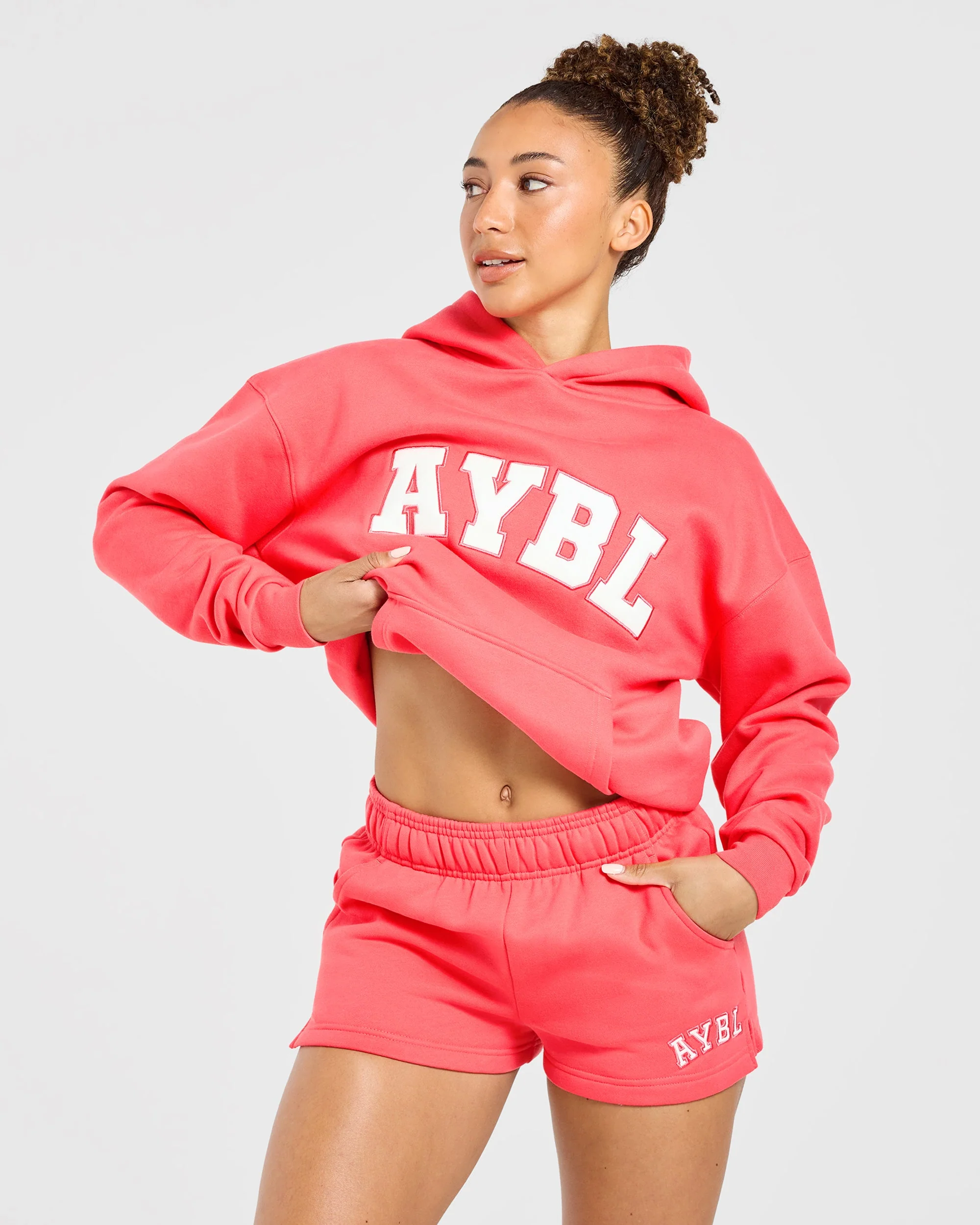 Varsity 2.0 Oversized Shorts - Summer Coral - Image 7
