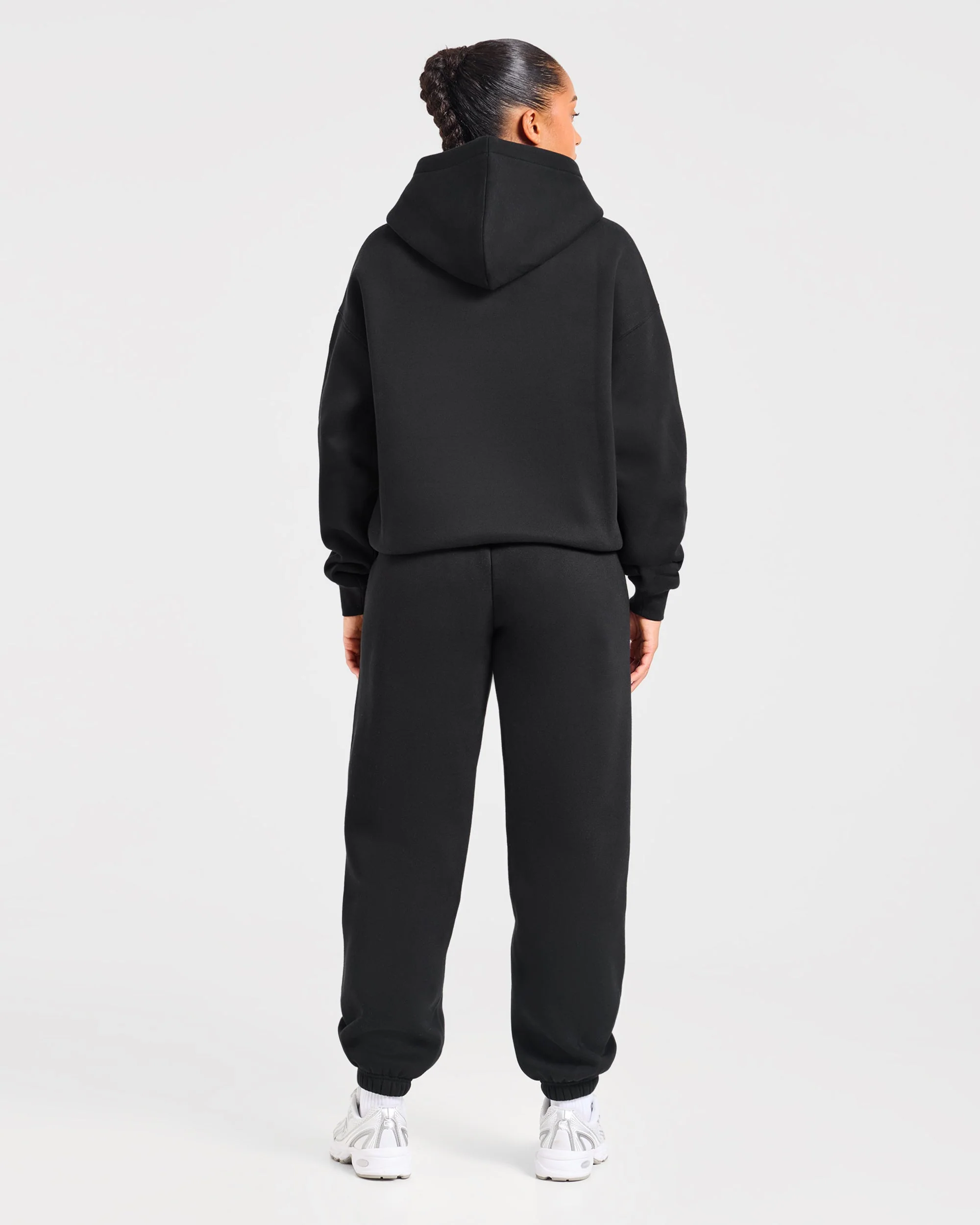 Varsity Applique Oversized Joggers - Noir - Image 4