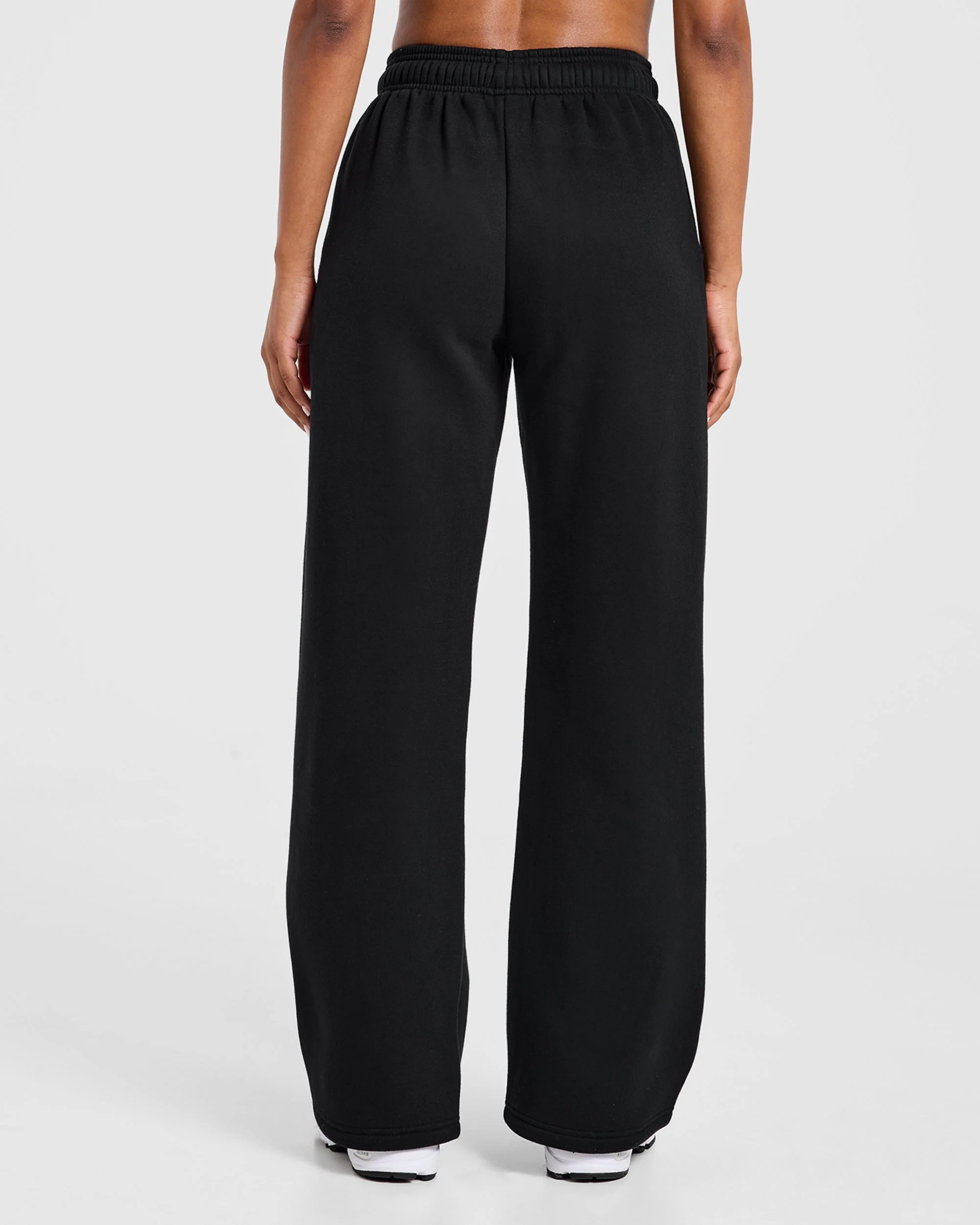 Varsity Applique Oversized Straight Leg Joggers - Noir - Image 2