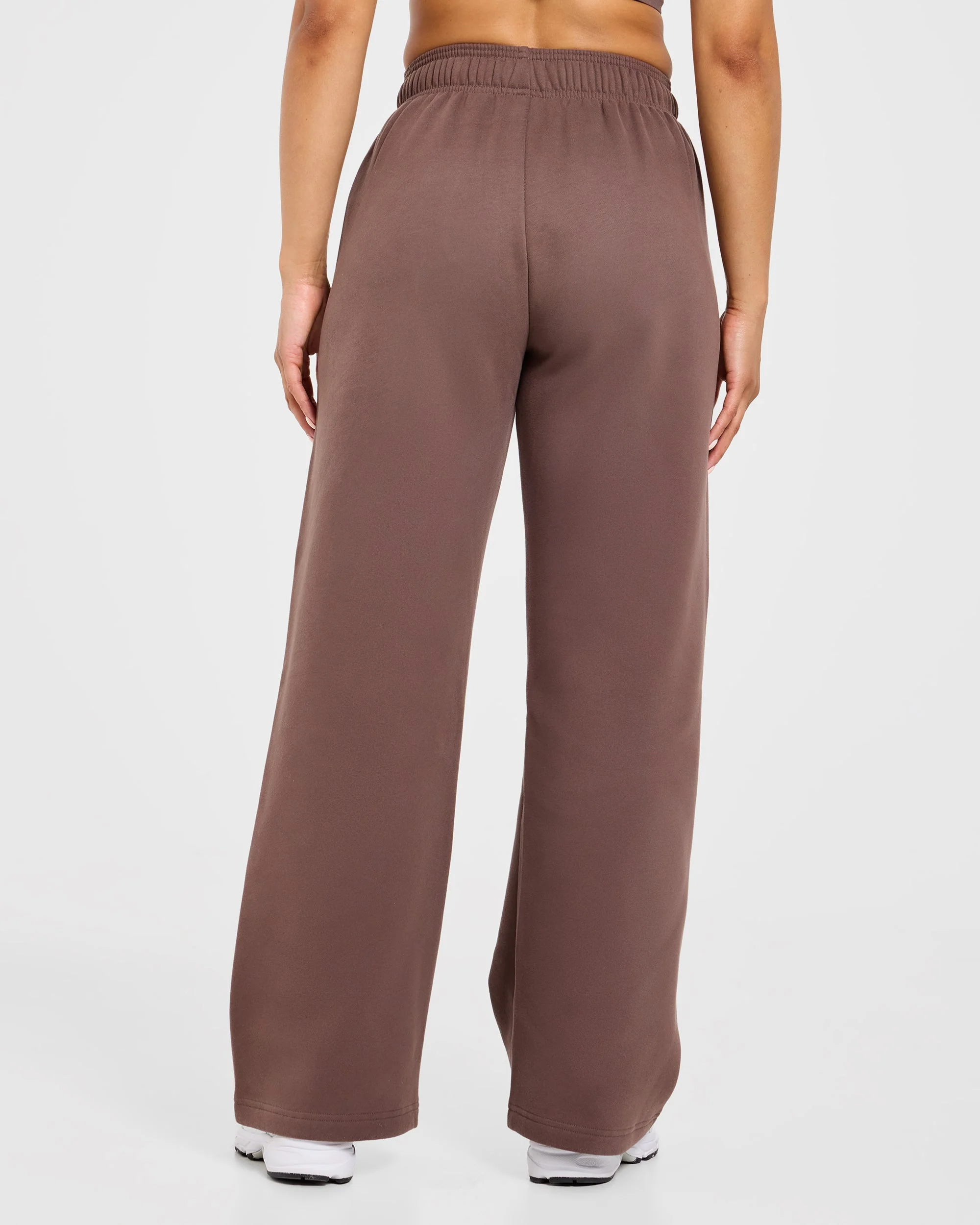 Varsity Applique Oversized Straight Leg Joggers - Marron - Image 2