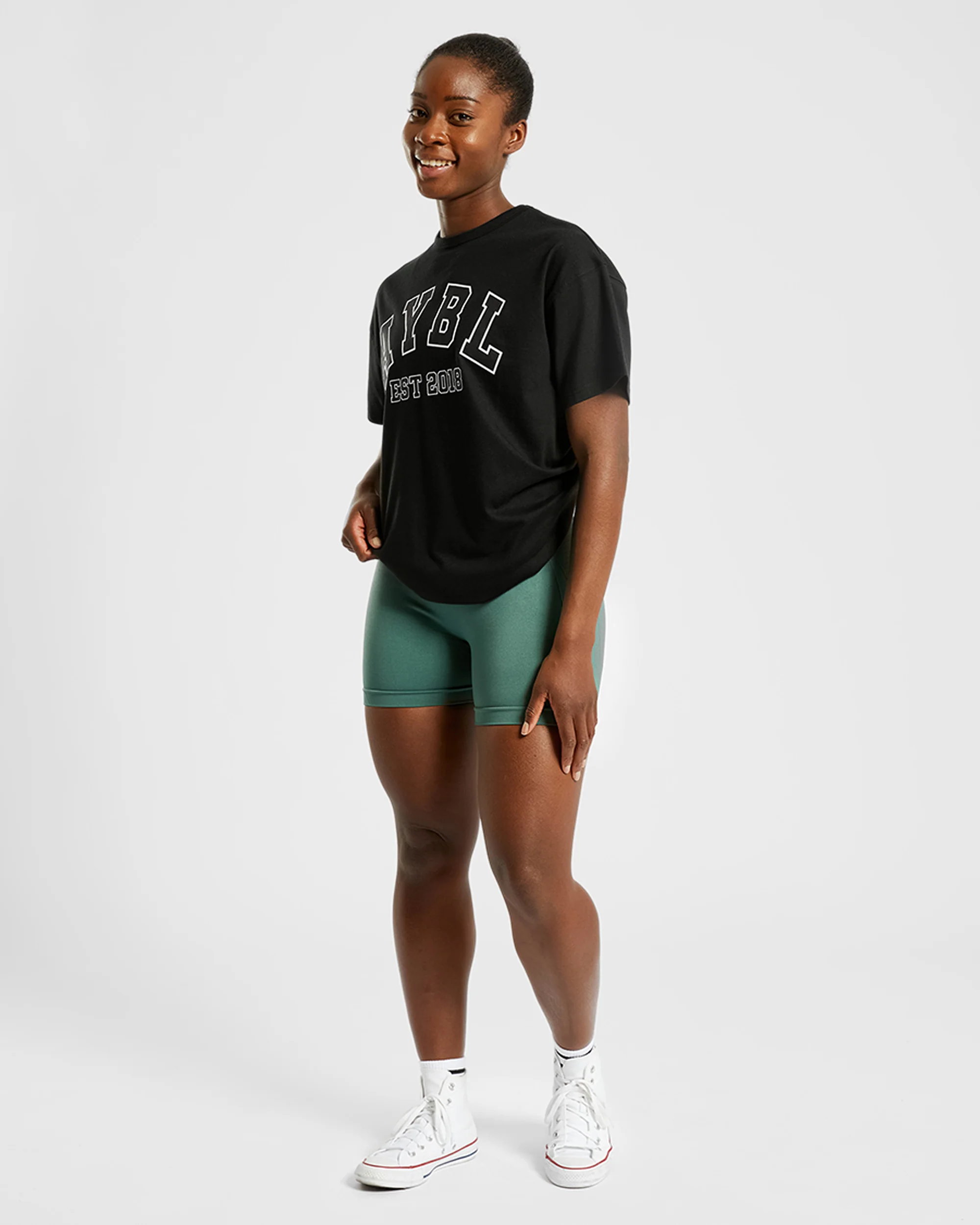 Varsity Oversized T Shirt - Noir - Image 15