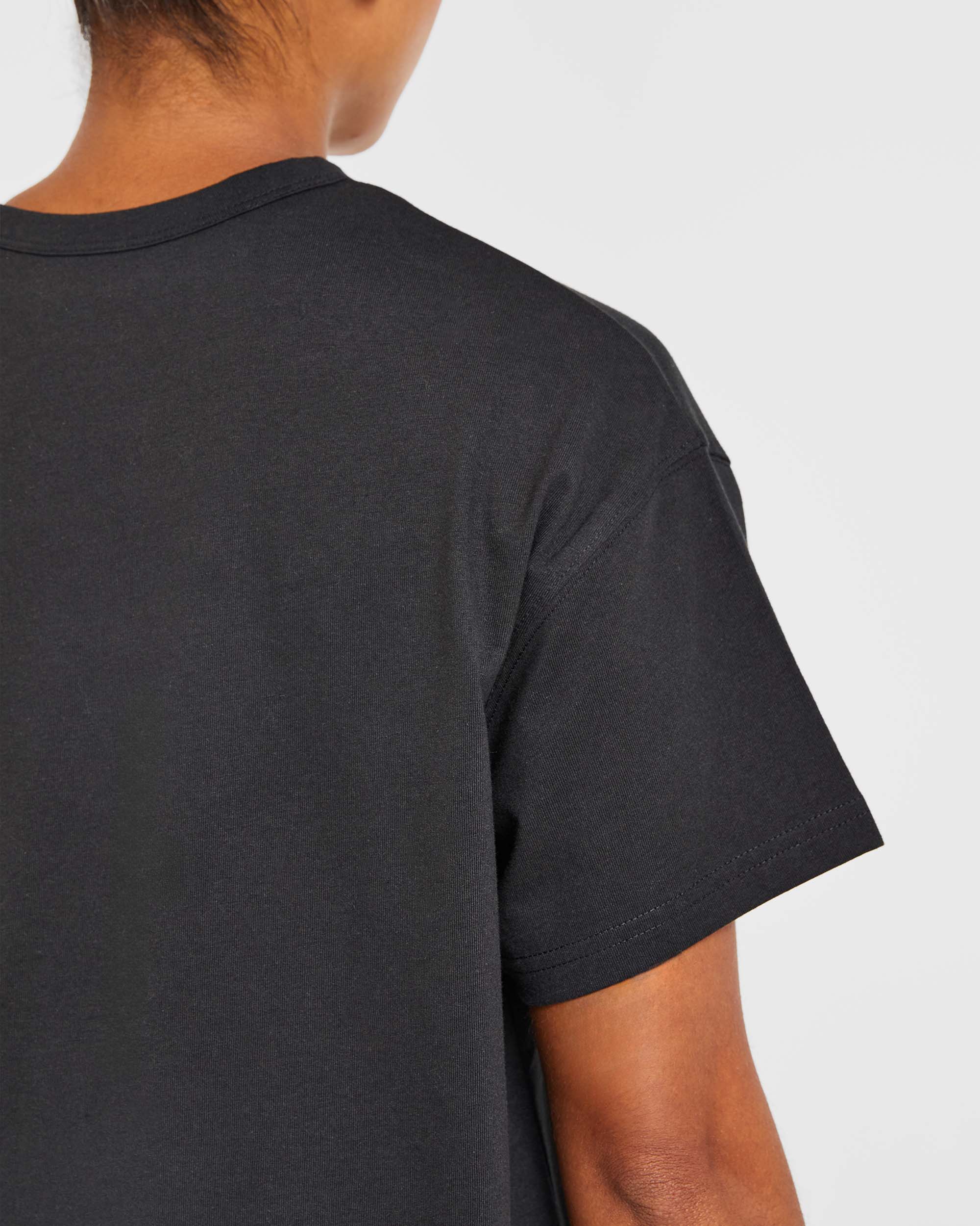 Varsity Oversized T Shirt - Noir - Image 6
