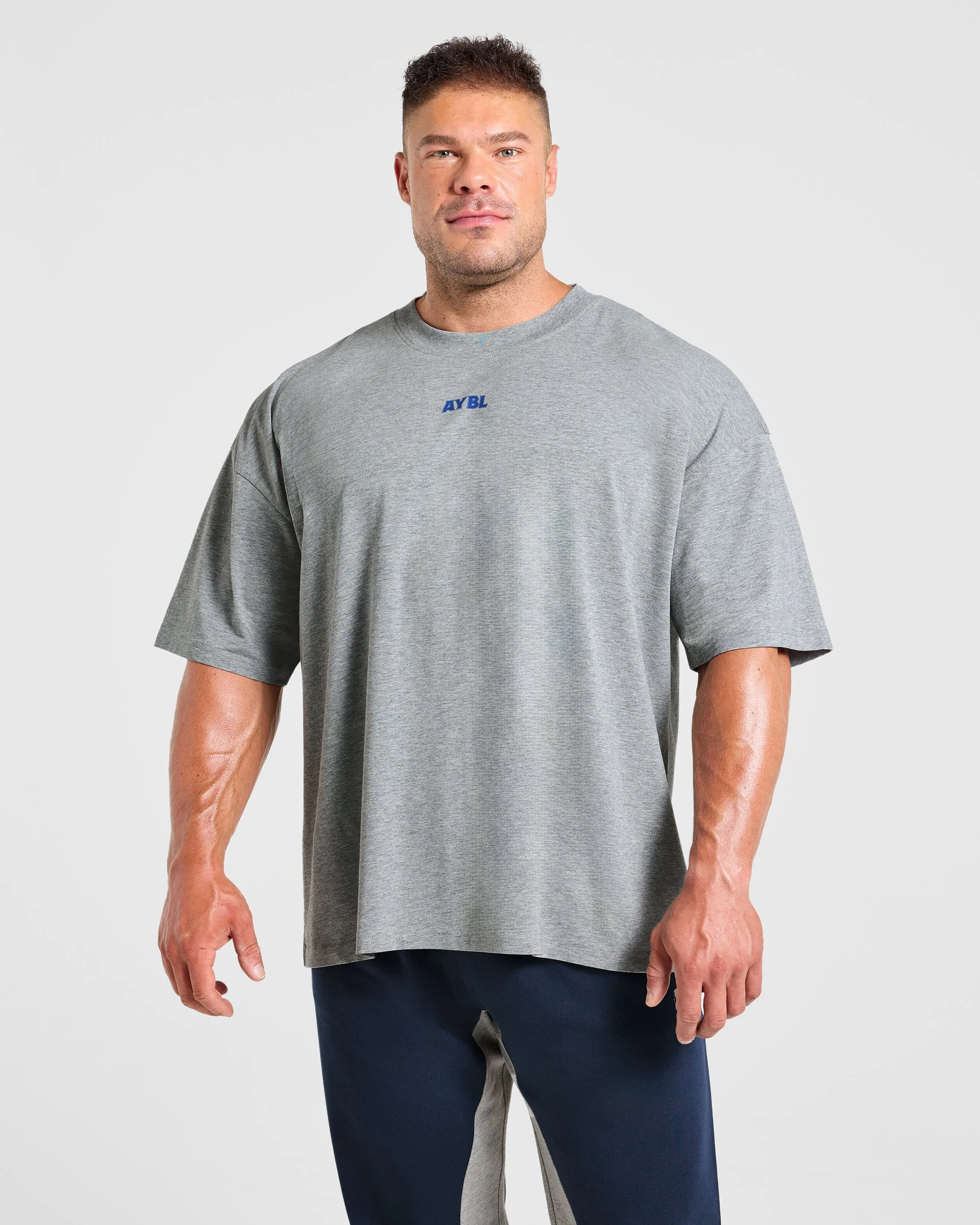 Wesley Vissers x AYBL Dutch Oak Oversized T Shirt - Mid Marl Gris - Image 2