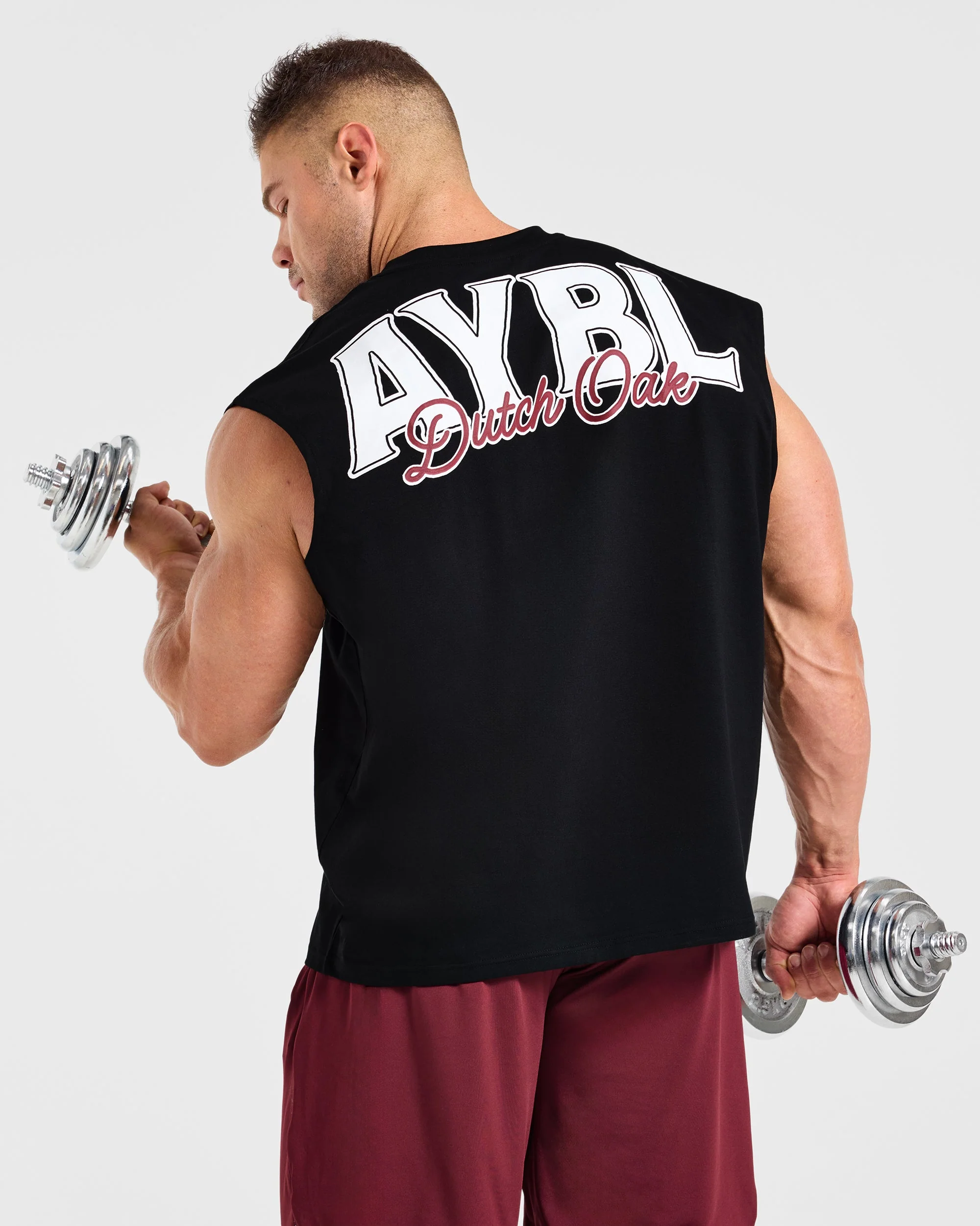 Wesley Vissers x AYBL Dutch Oak Oversized Tank - Noir - Image 8