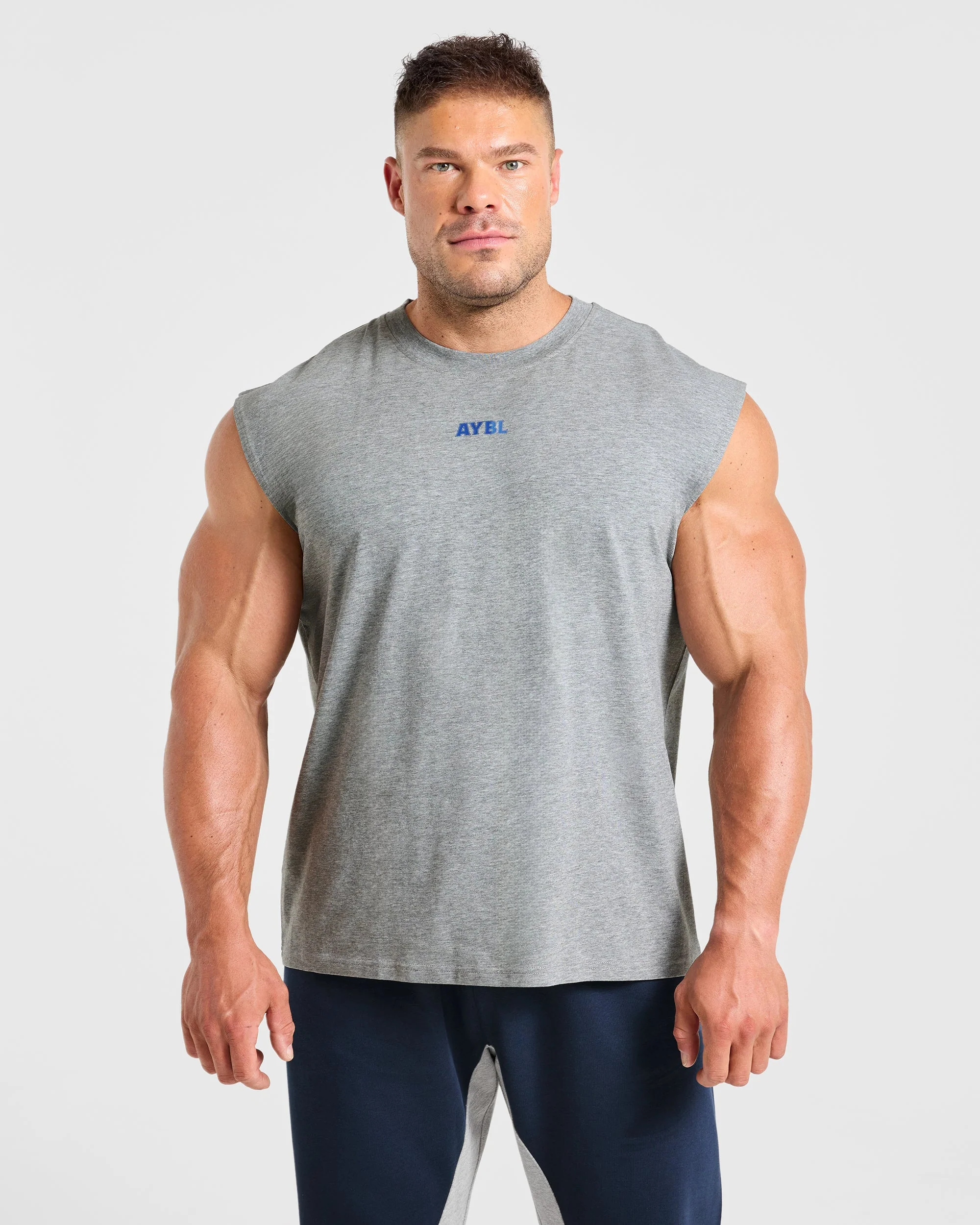 Wesley Vissers x AYBL Dutch Oak Oversized Tank - Mid Marl Gris - Image 2