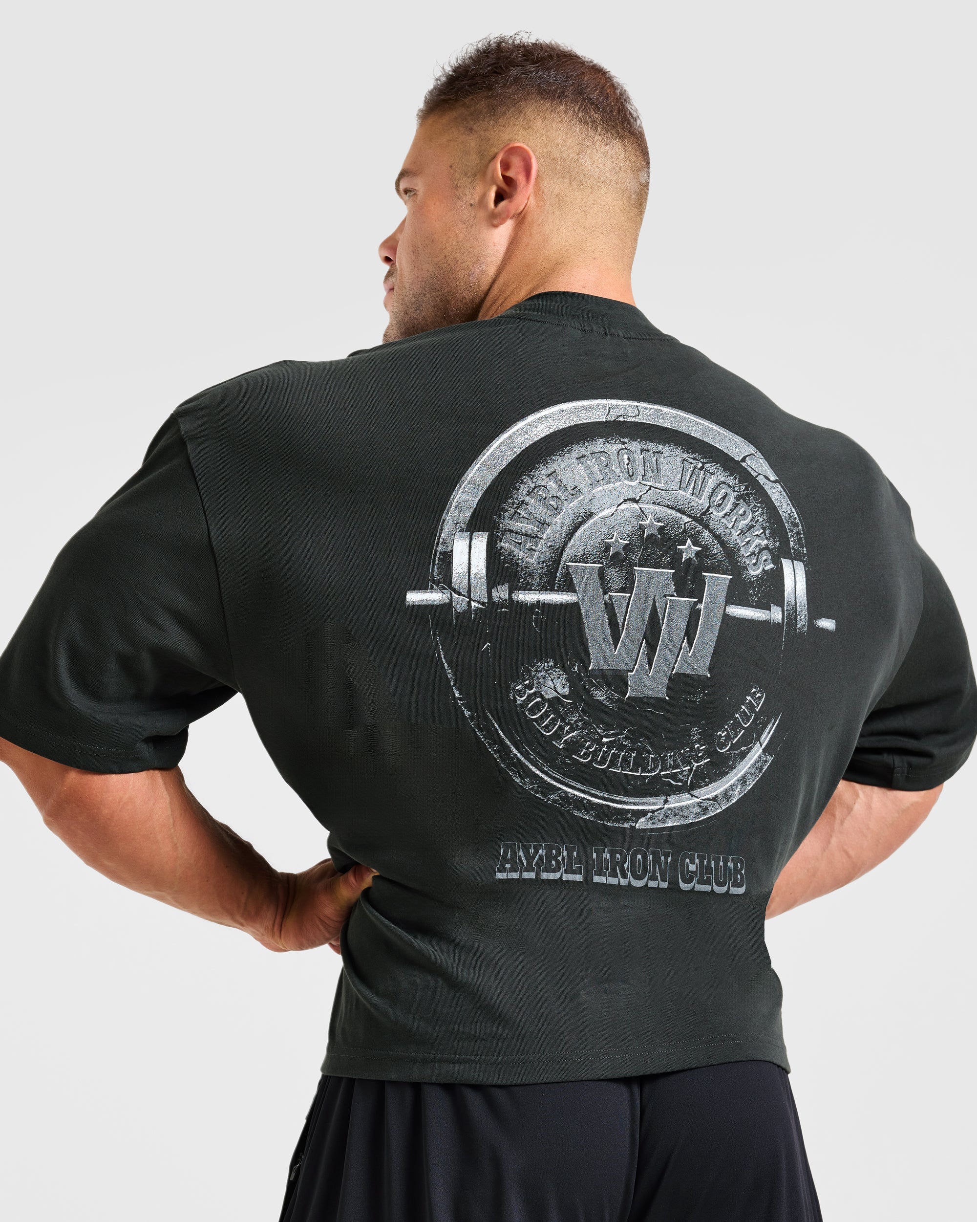 Wesley Vissers x AYBL Iron Works Oversized T Shirt - Gris - Image 7