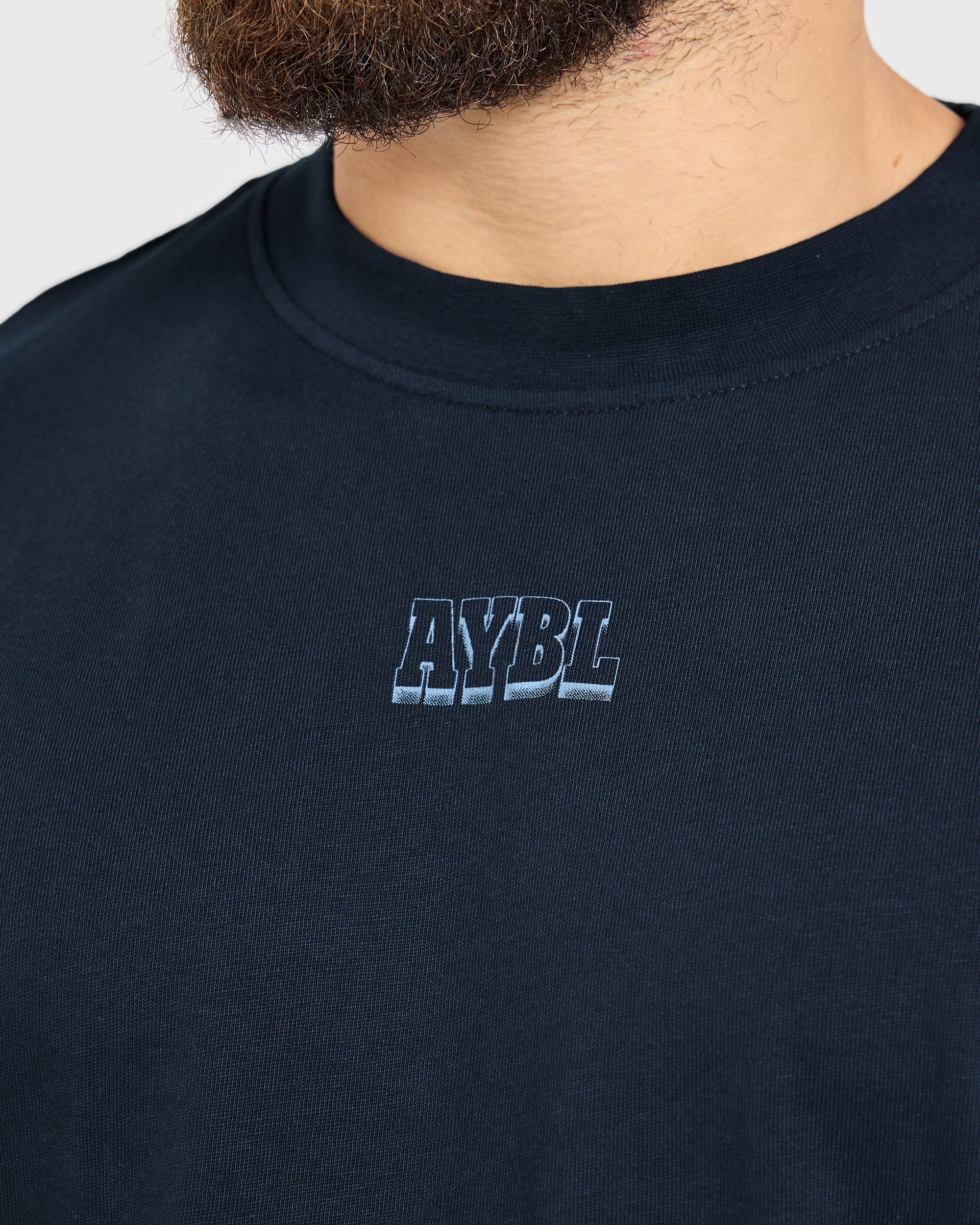 Wesley Vissers x AYBL Iron Works Oversized T Shirt - Navy - Image 5